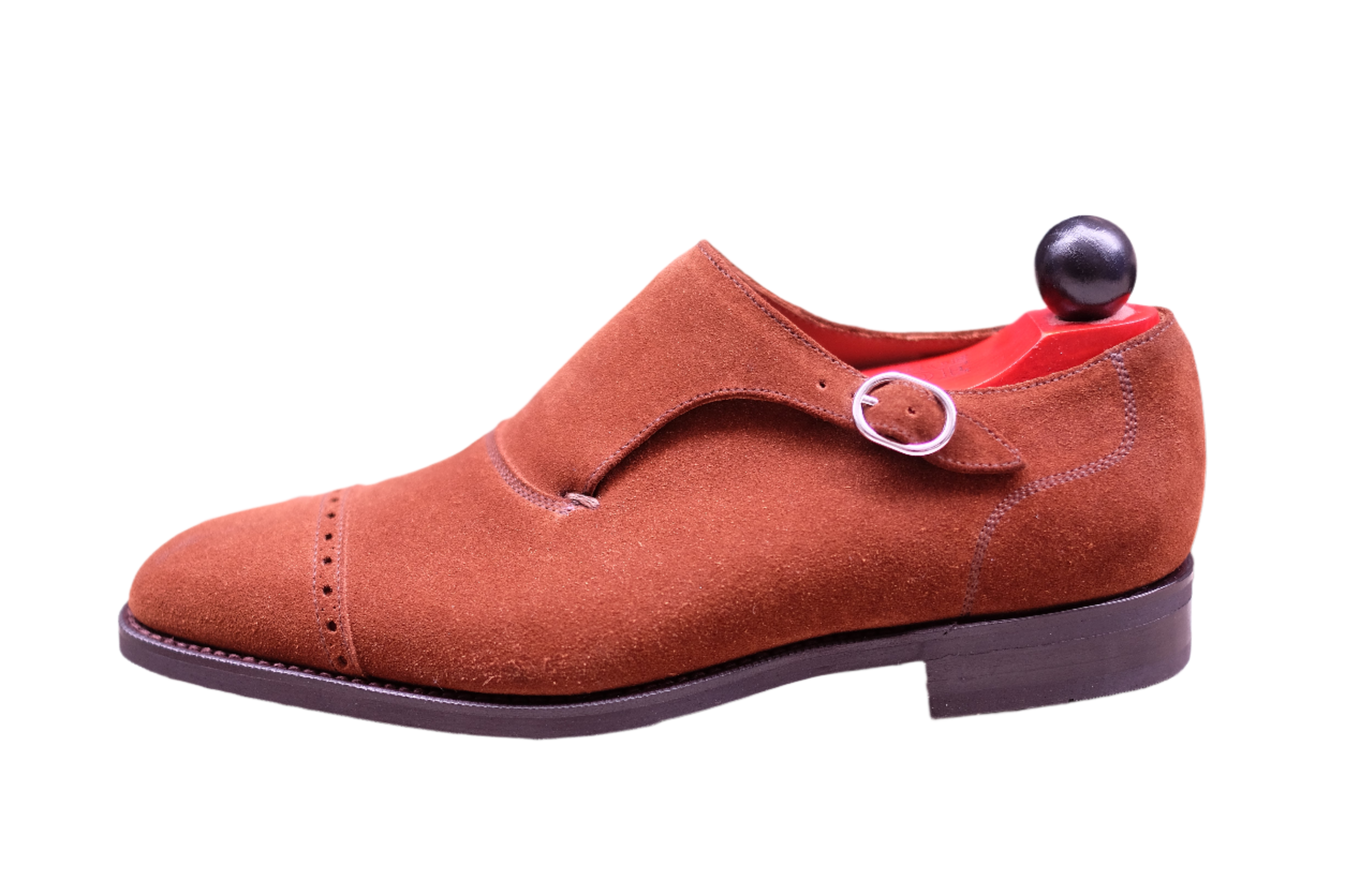 Sandpoint - MTO - Snuff Suede-Made To Order Single Monkstrap Cap Toe Brogue-J.FitzPatrick Footwear