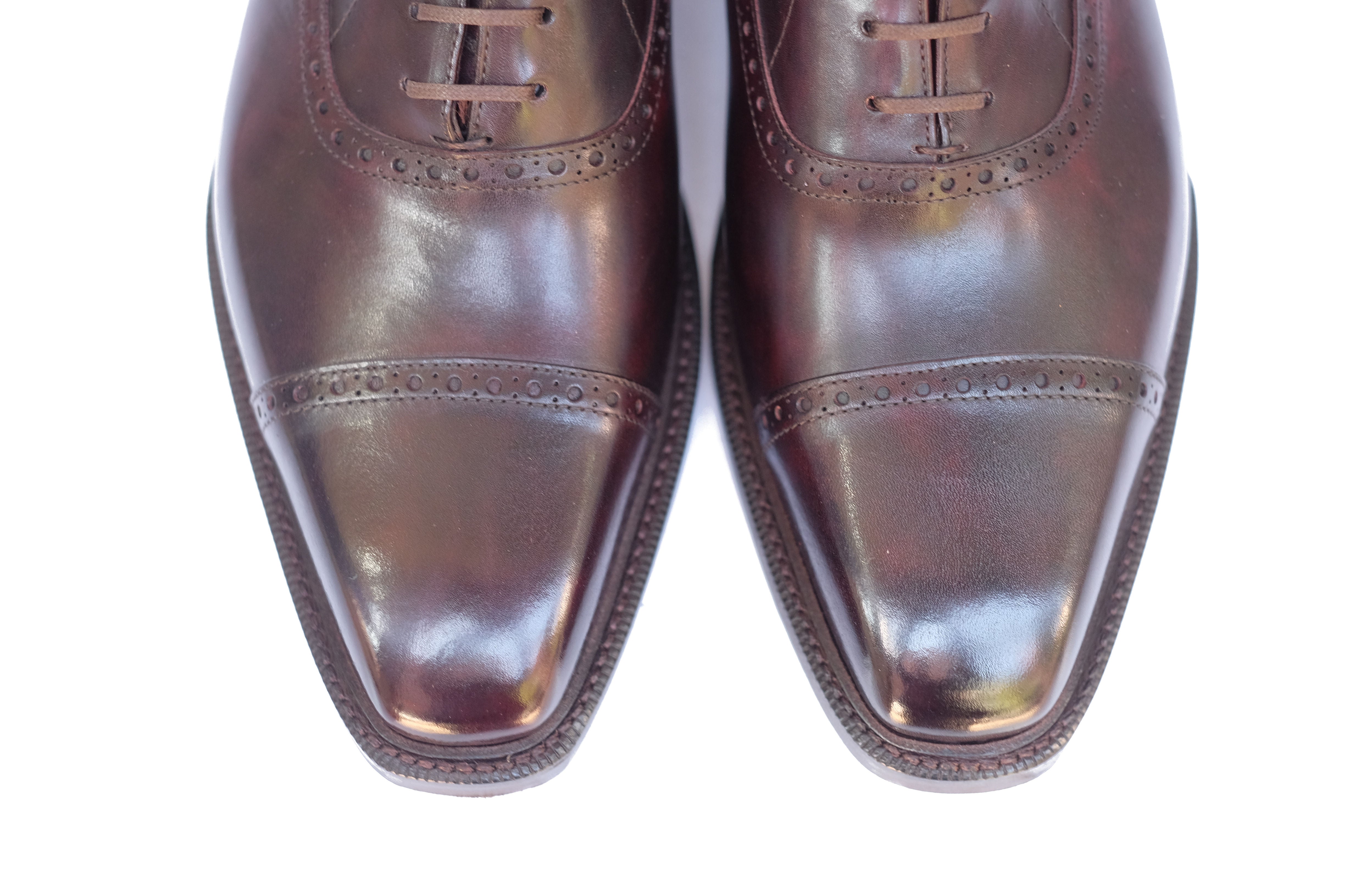 Seaview - MTO - Plum Museum Calf - MGF Last - Double Leather Sole - Storm Welt-Made To Order Boot Cap Toe Brogue-J.FitzPatrick Footwear