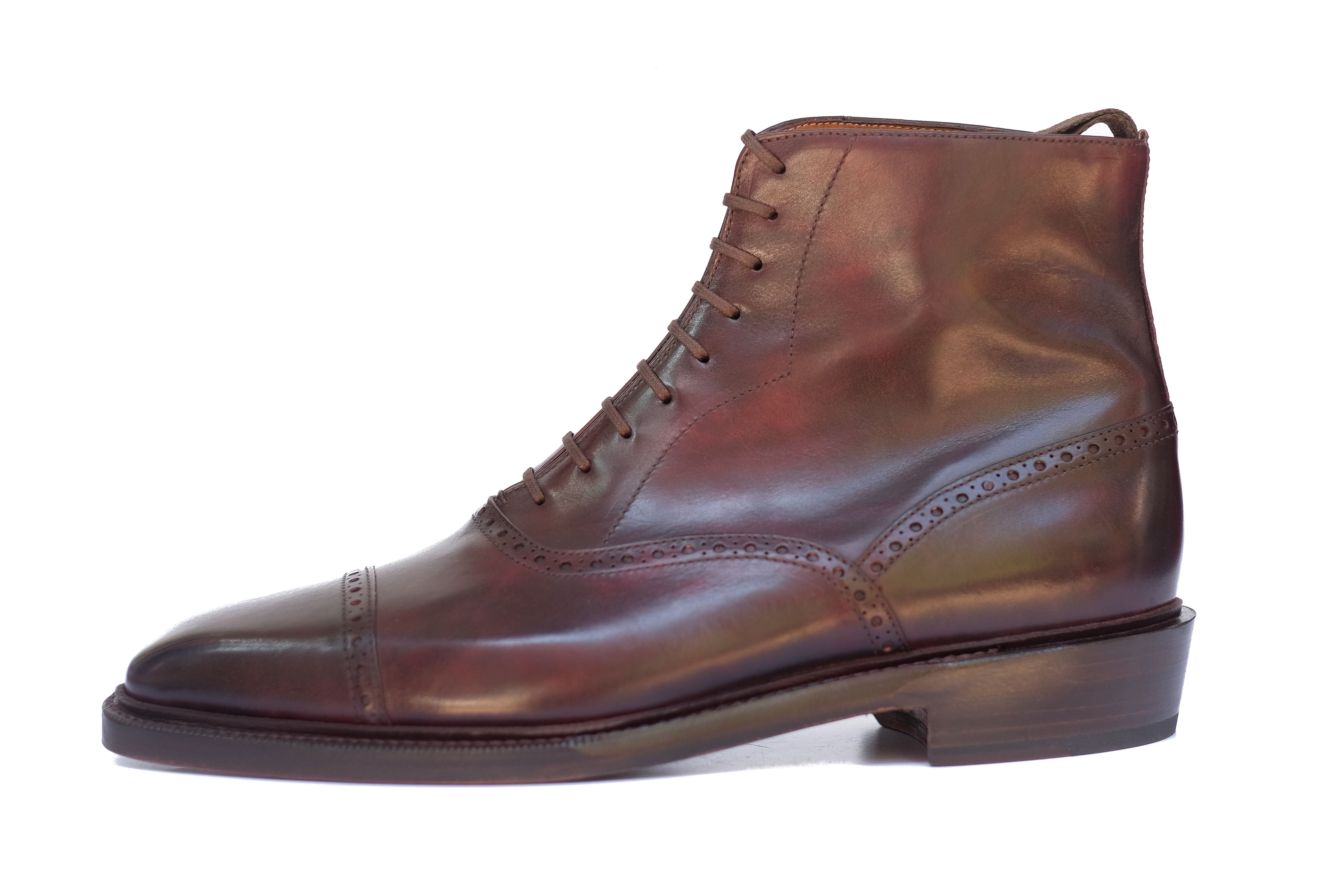 Seaview - MTO - Plum Museum Calf - MGF Last - Double Leather Sole - Storm Welt-Made To Order Boot Cap Toe Brogue-J.FitzPatrick Footwear