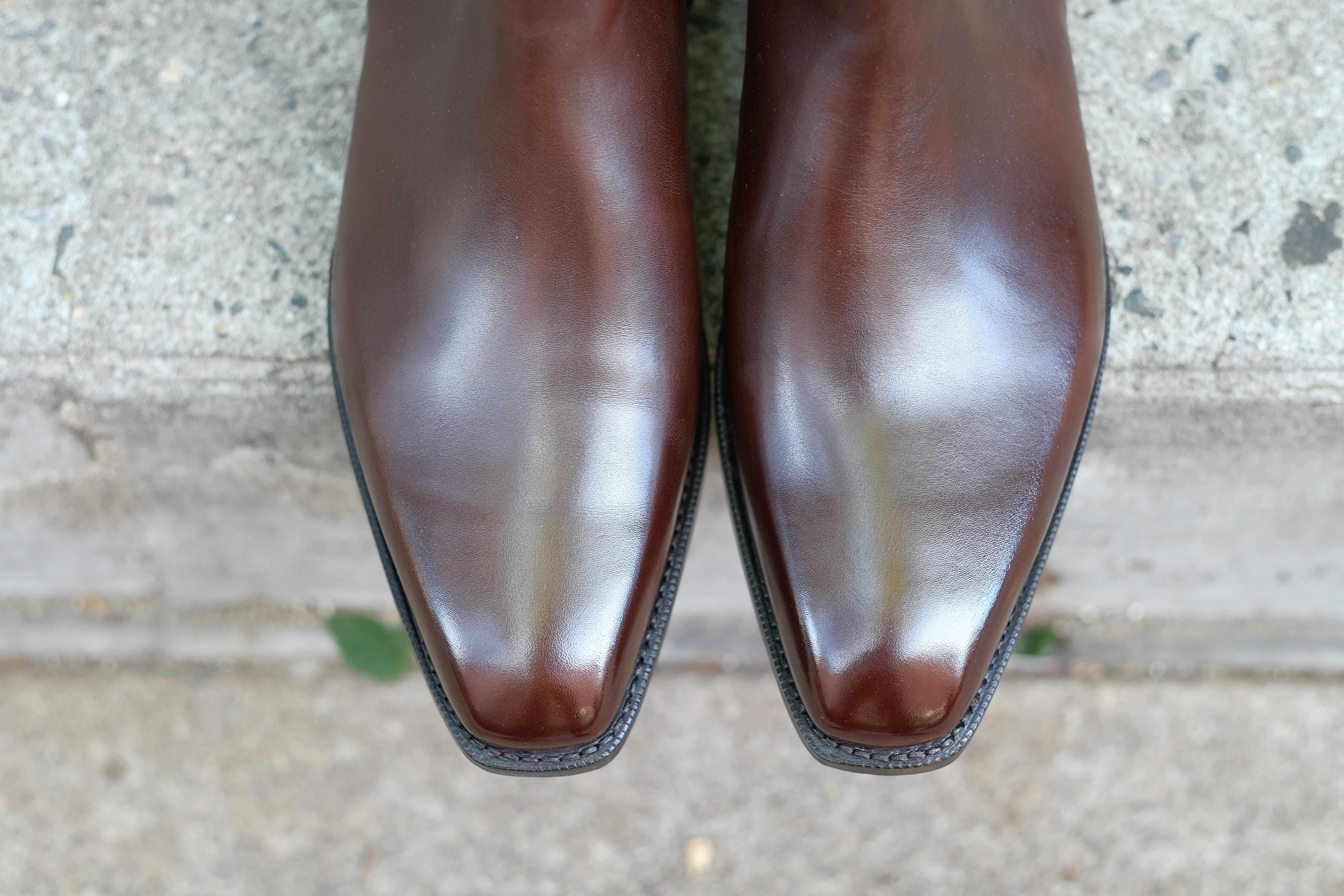 Southcenter - Dark Mahogany Calf-Zip Boots-J.FitzPatrick Footwear