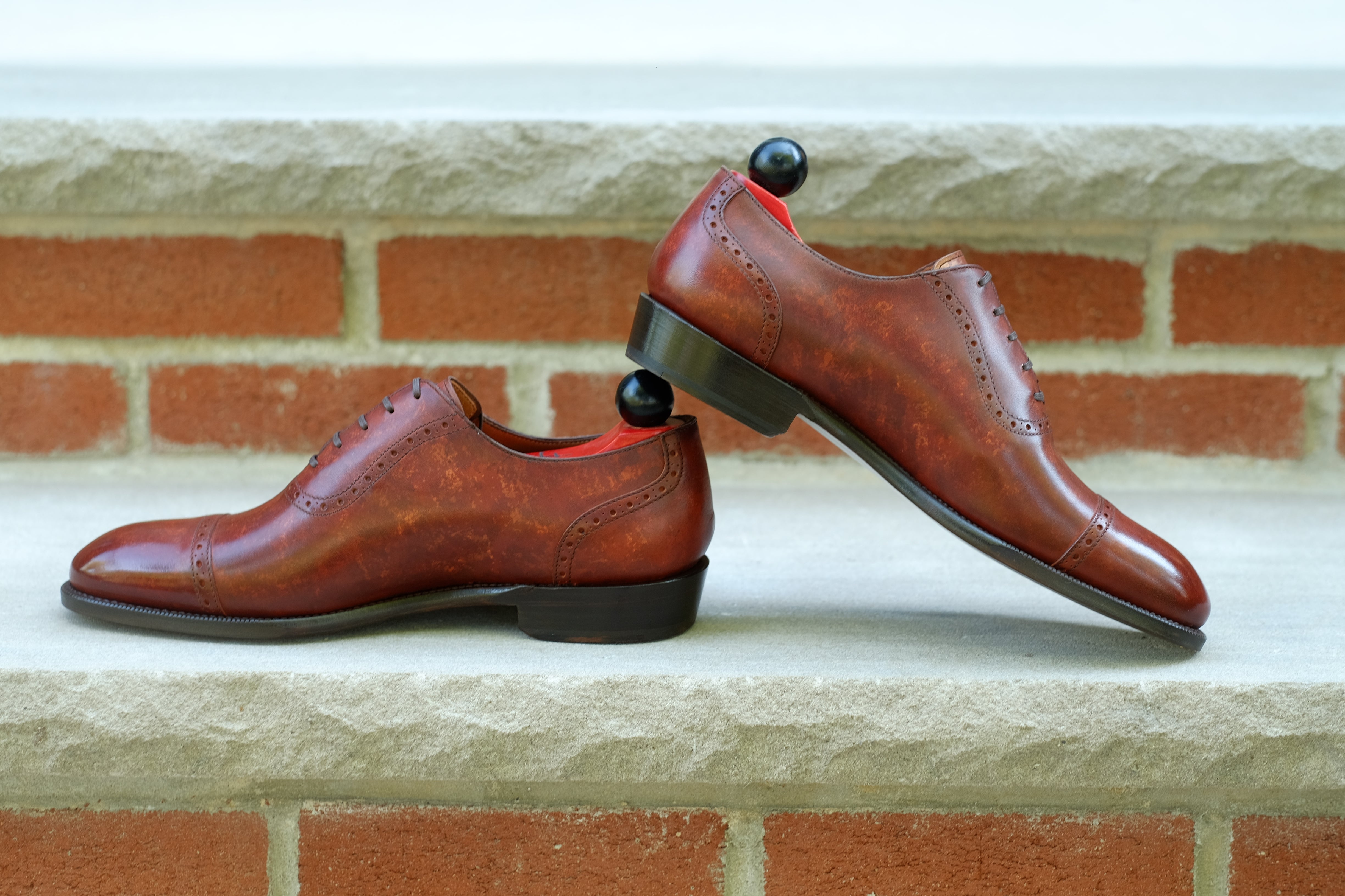 Sunnyside - Gold Marble Patina - PRE ORDER-Captoe Cap Toe Oxfords-J.FitzPatrick Footwear