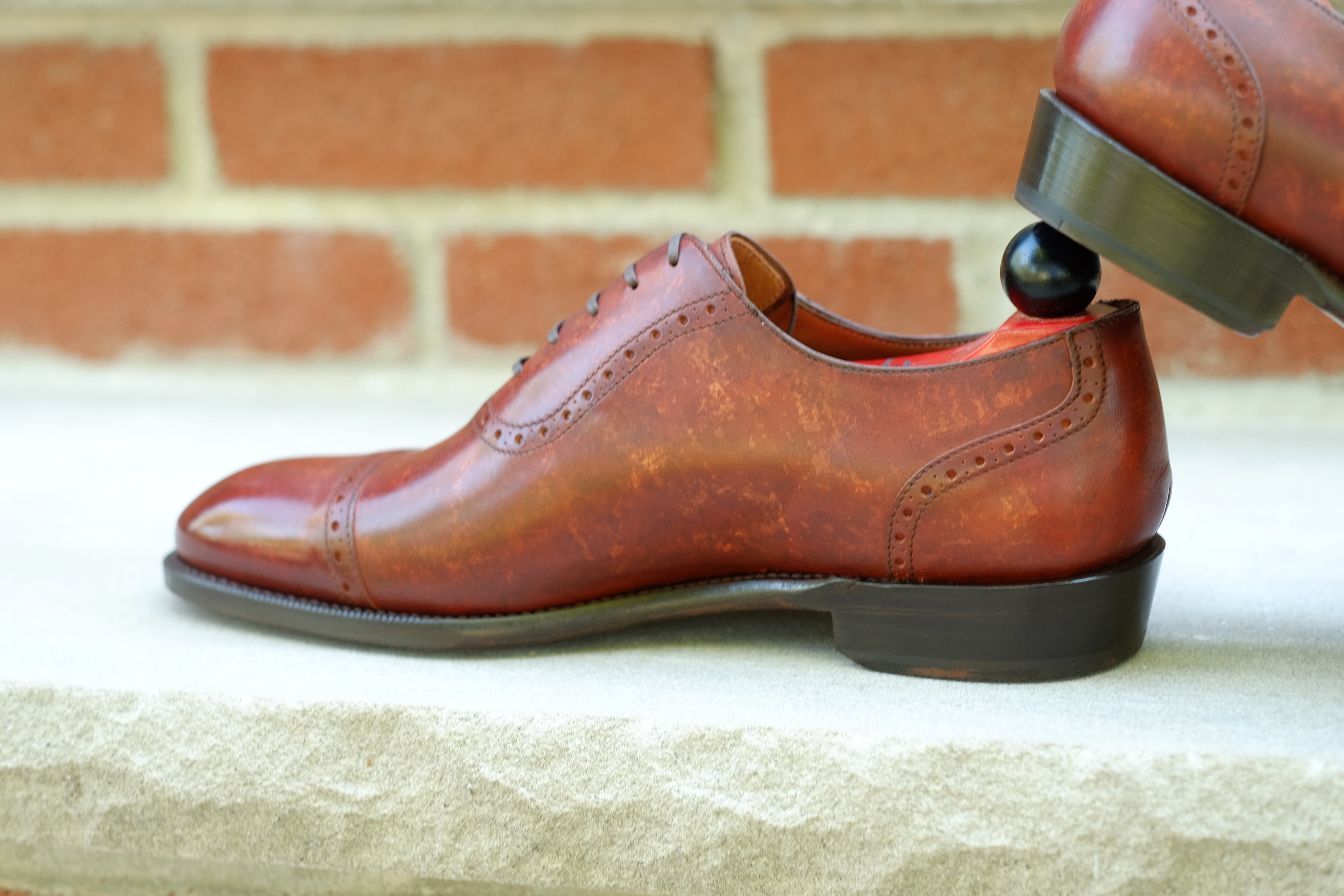 Sunnyside - Gold Marble Patina - PRE ORDER-Captoe Cap Toe Oxfords-J.FitzPatrick Footwear