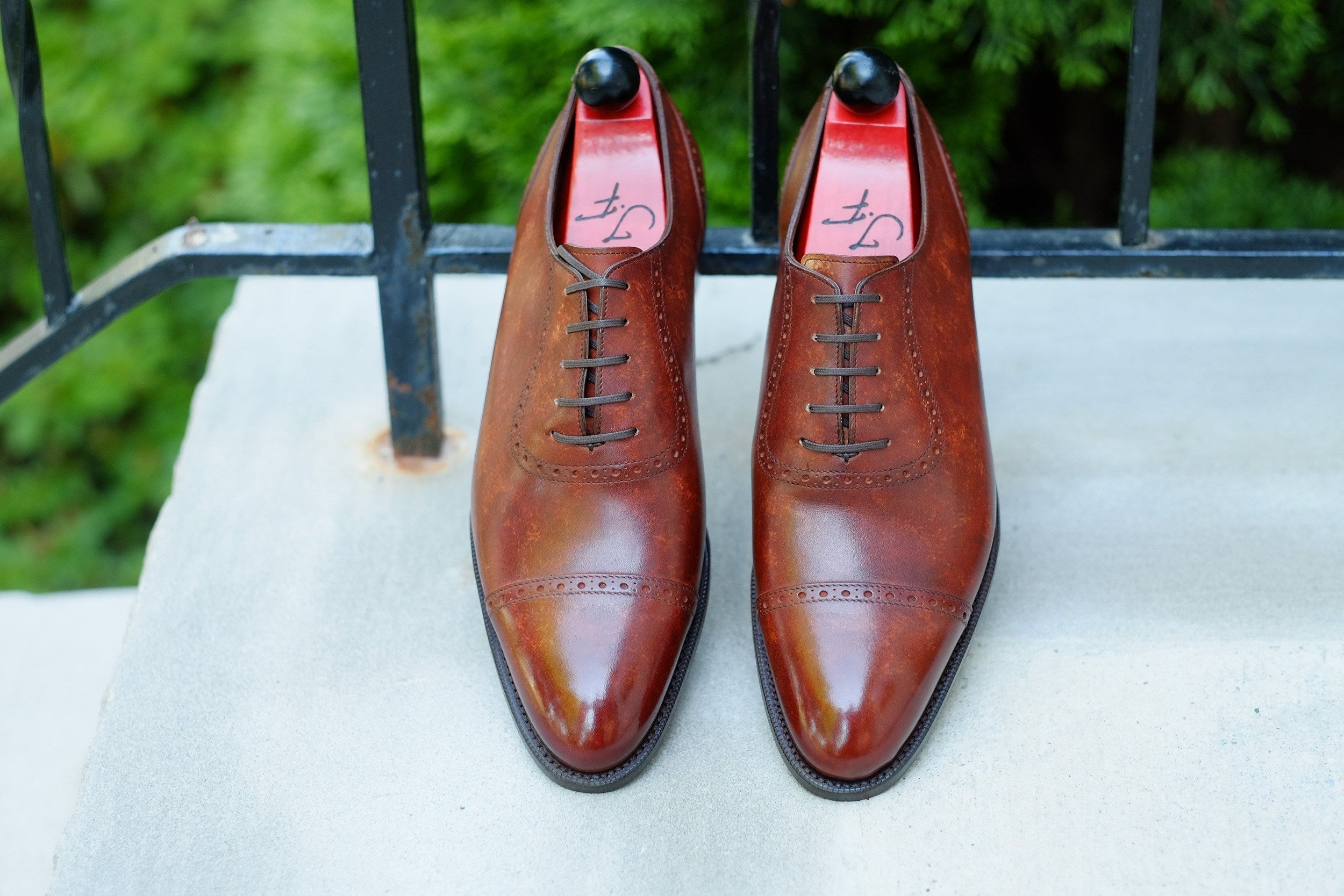 Sunnyside - Gold Marble Patina - PRE ORDER-Captoe Cap Toe Oxfords-J.FitzPatrick Footwear