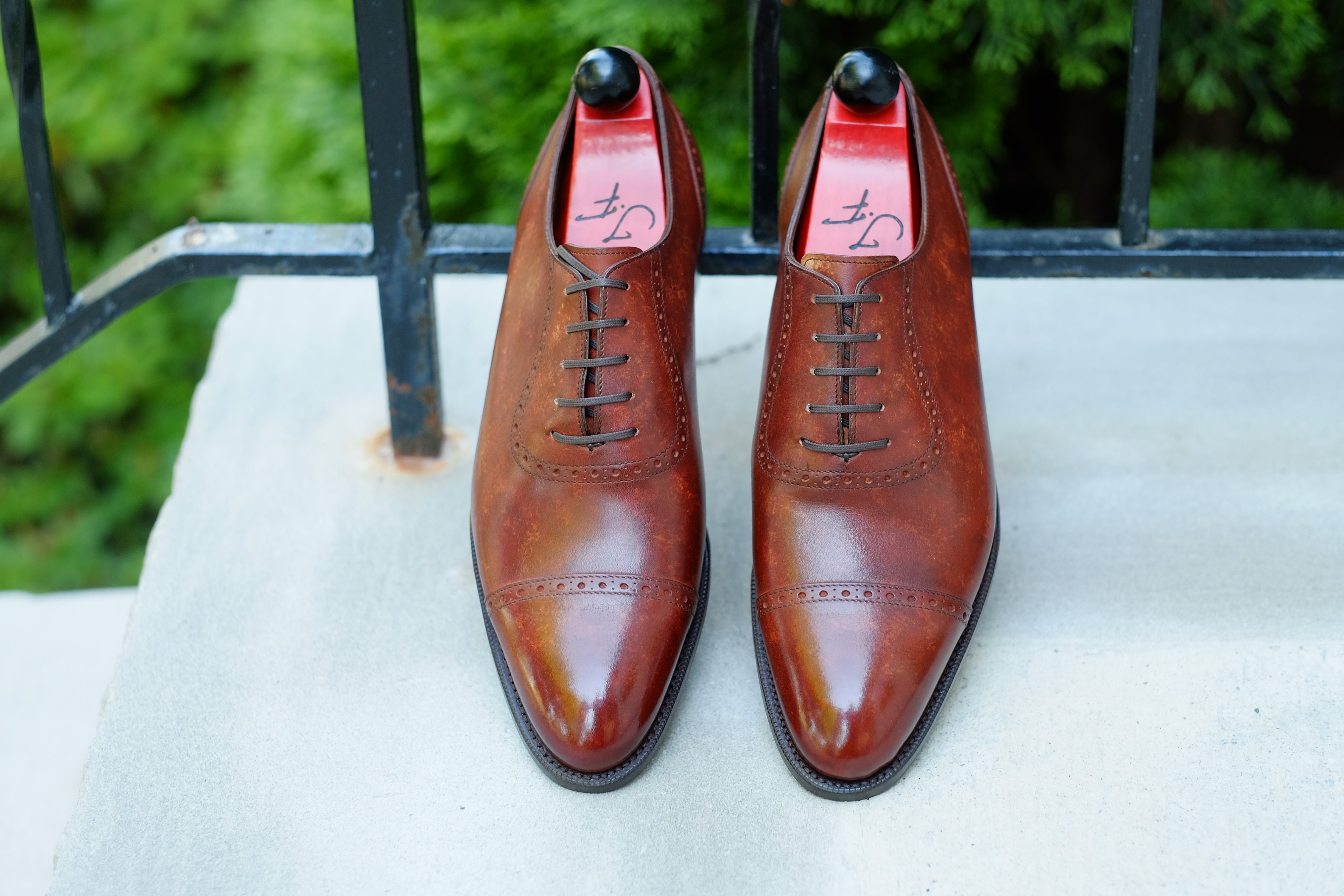 Sunnyside - Gold Marble Patina - PRE ORDER-Captoe Cap Toe Oxfords-J.FitzPatrick Footwear