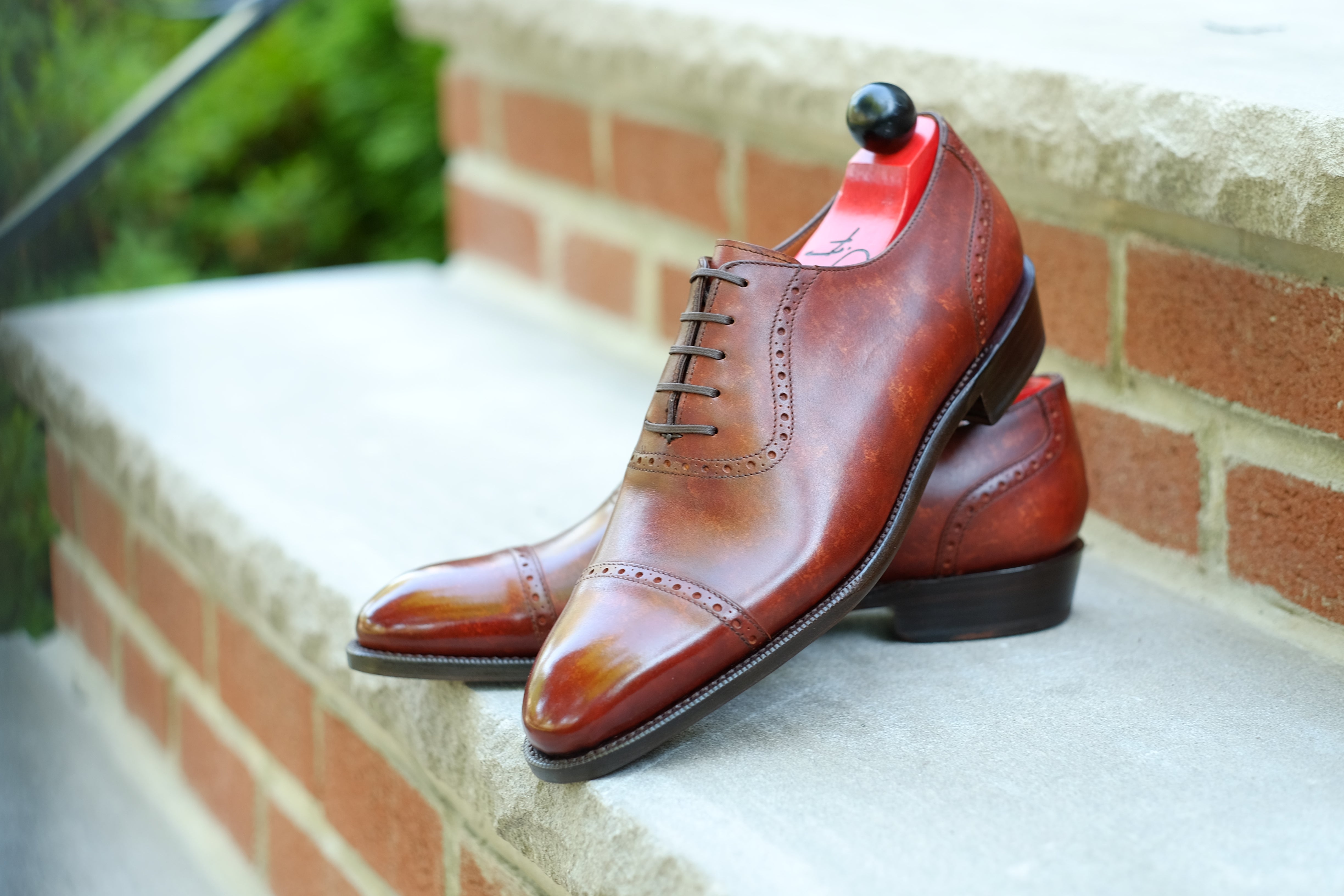 Sunnyside - Gold Marble Patina - PRE ORDER-Captoe Cap Toe Oxfords-J.FitzPatrick Footwear