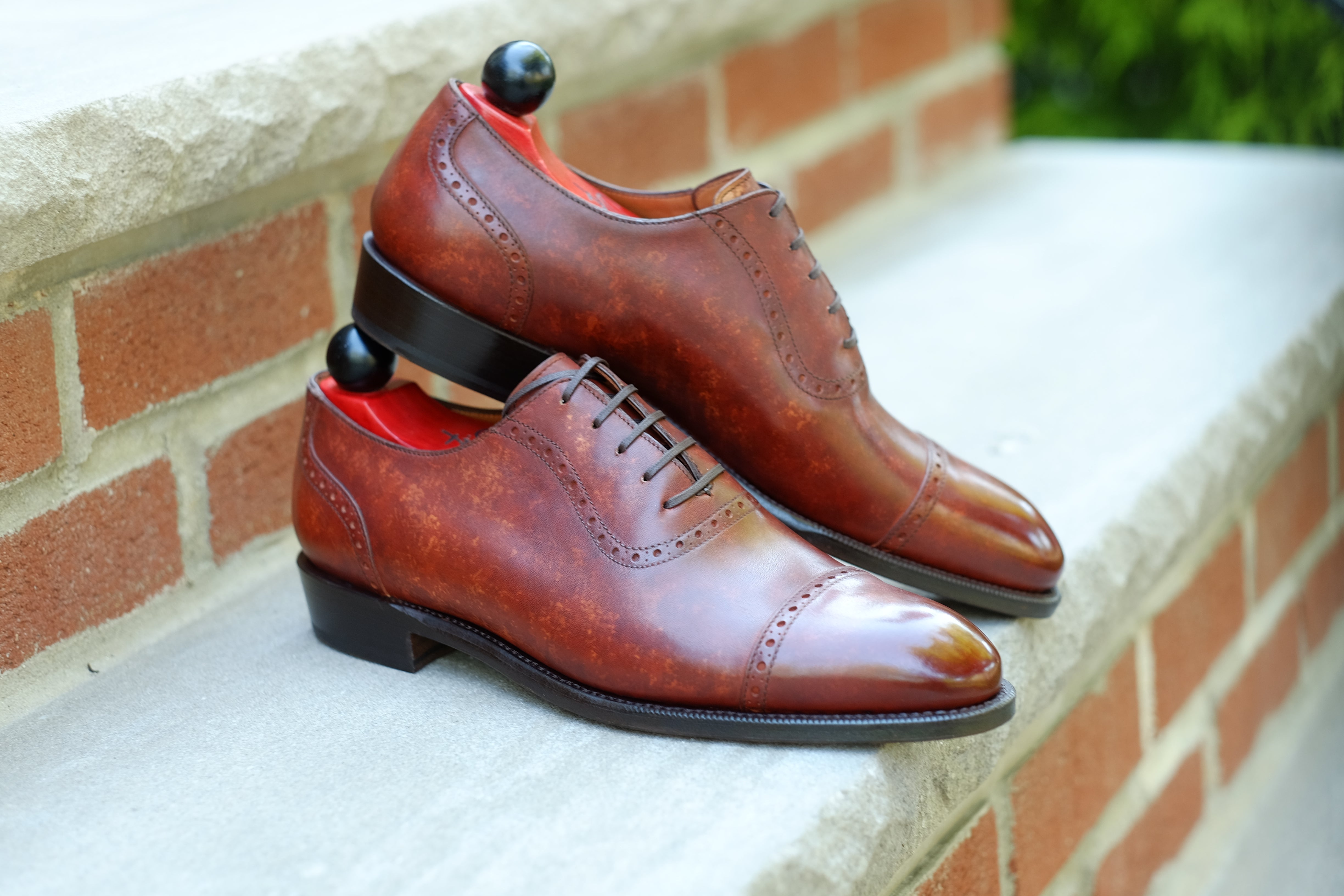 Sunnyside - Gold Marble Patina - PRE ORDER-Captoe Cap Toe Oxfords-J.FitzPatrick Footwear