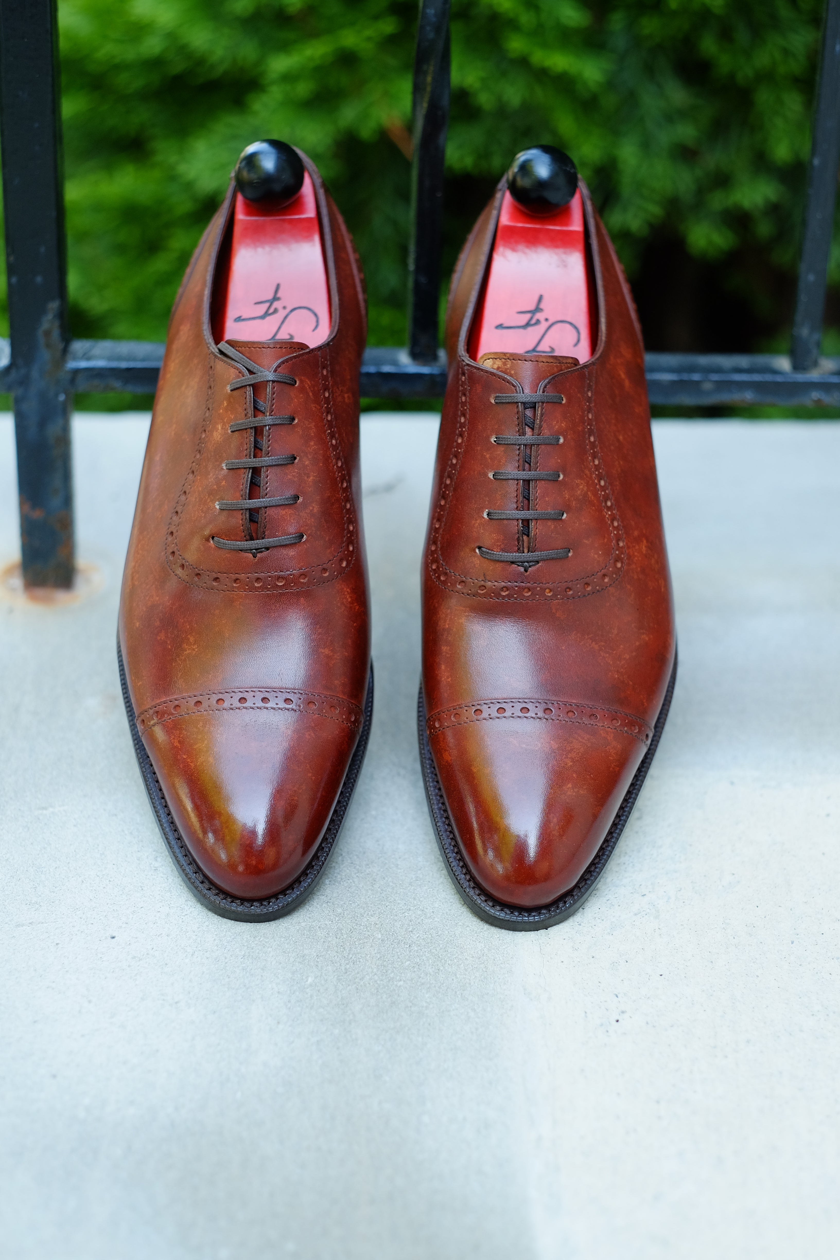 Sunnyside - Gold Marble Patina - PRE ORDER-Captoe Cap Toe Oxfords-J.FitzPatrick Footwear