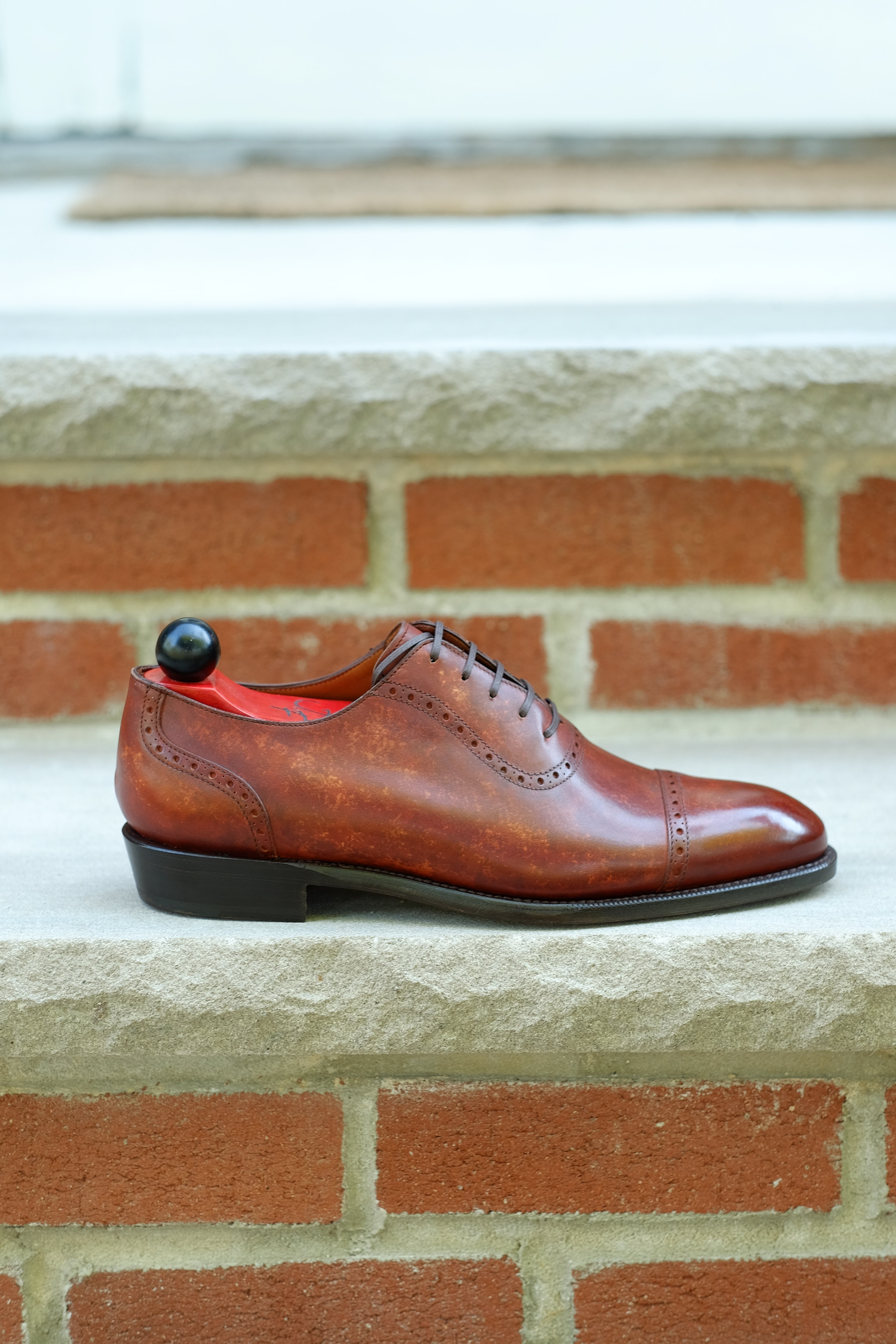 Sunnyside - Gold Marble Patina - PRE ORDER-Captoe Cap Toe Oxfords-J.FitzPatrick Footwear