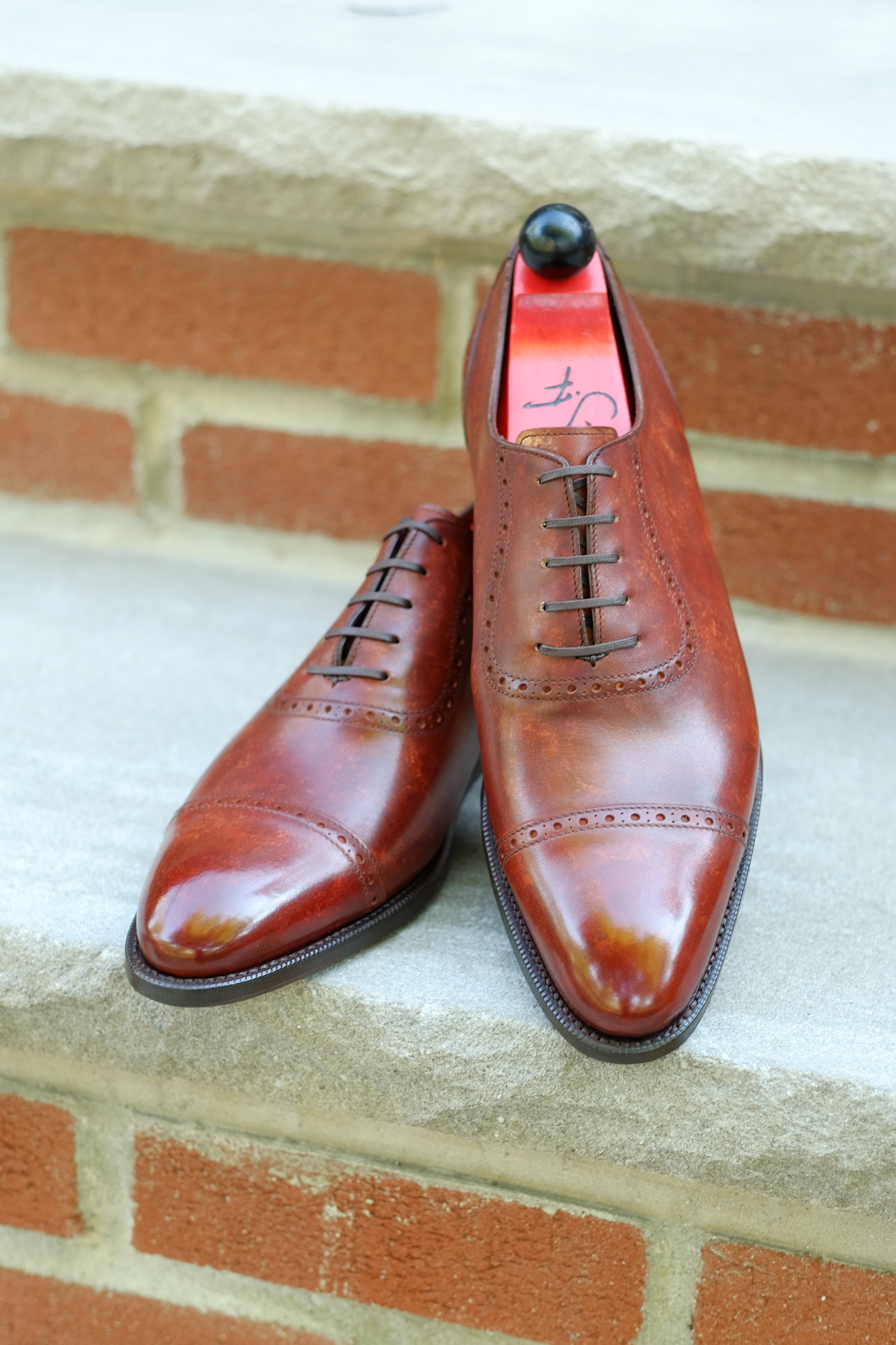 Sunnyside - Gold Marble Patina - PRE ORDER-Captoe Cap Toe Oxfords-J.FitzPatrick Footwear