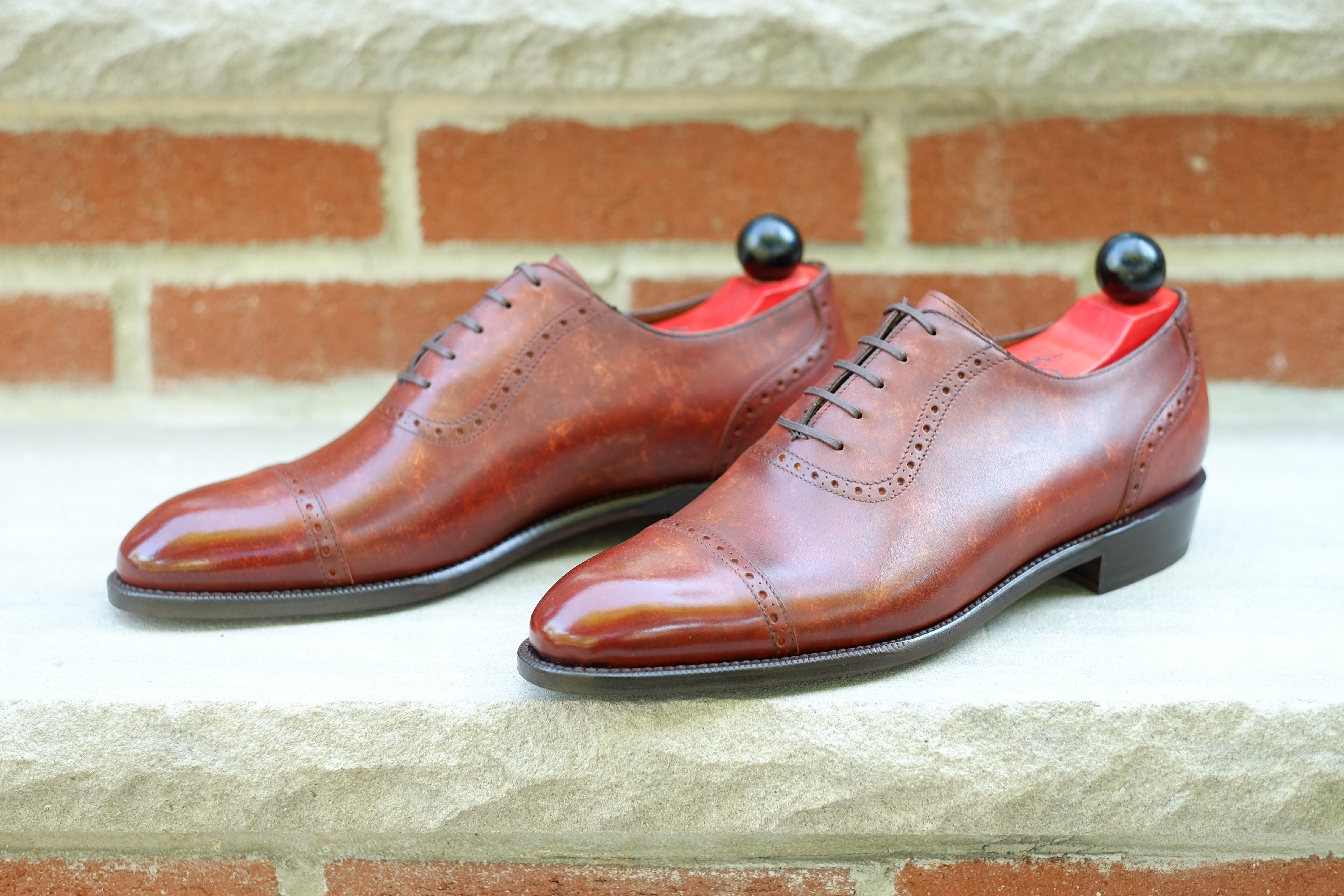 Sunnyside - Gold Marble Patina - PRE ORDER-Captoe Cap Toe Oxfords-J.FitzPatrick Footwear