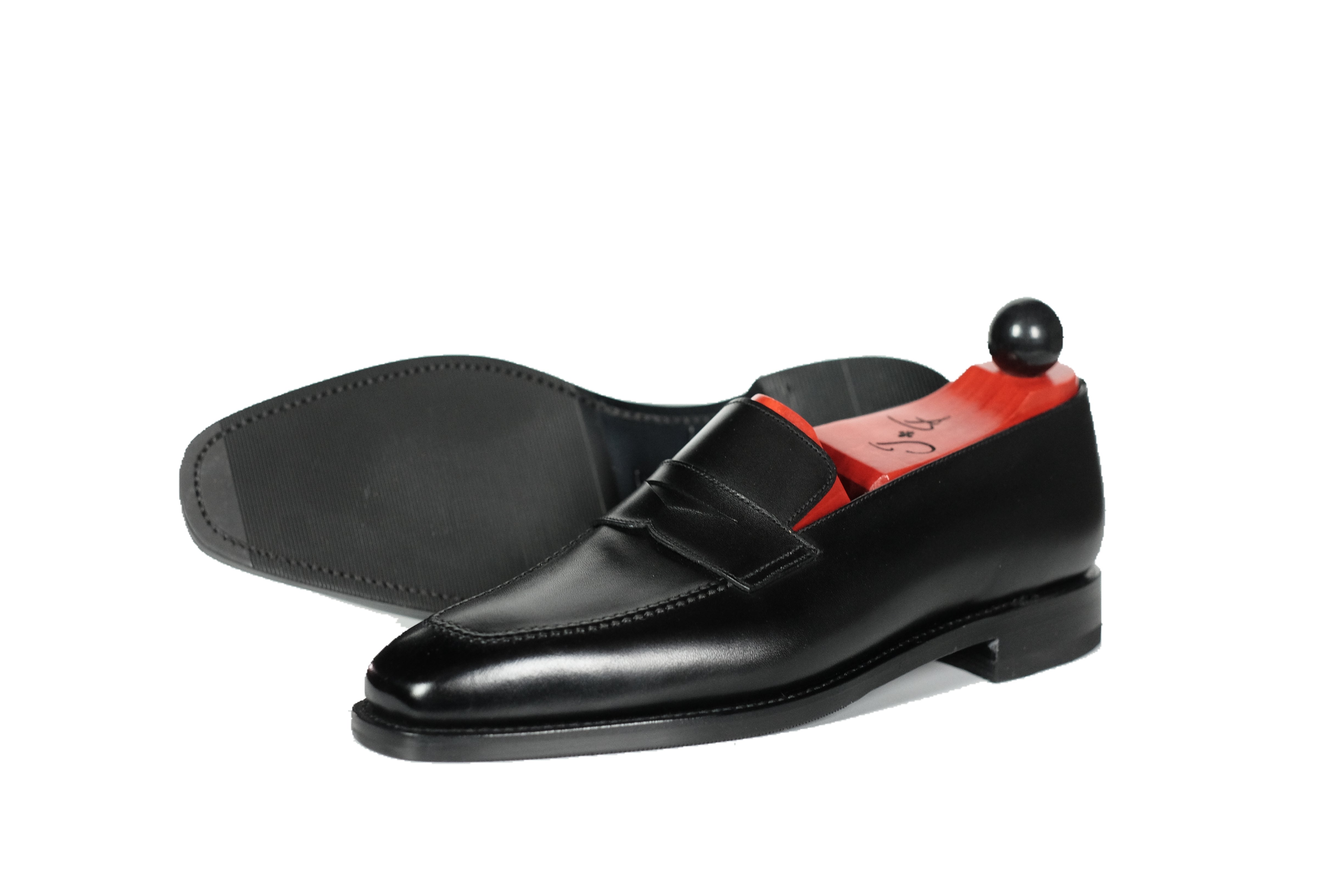 Washington - Black Calf-Penny Loafers-J.FitzPatrick Footwear