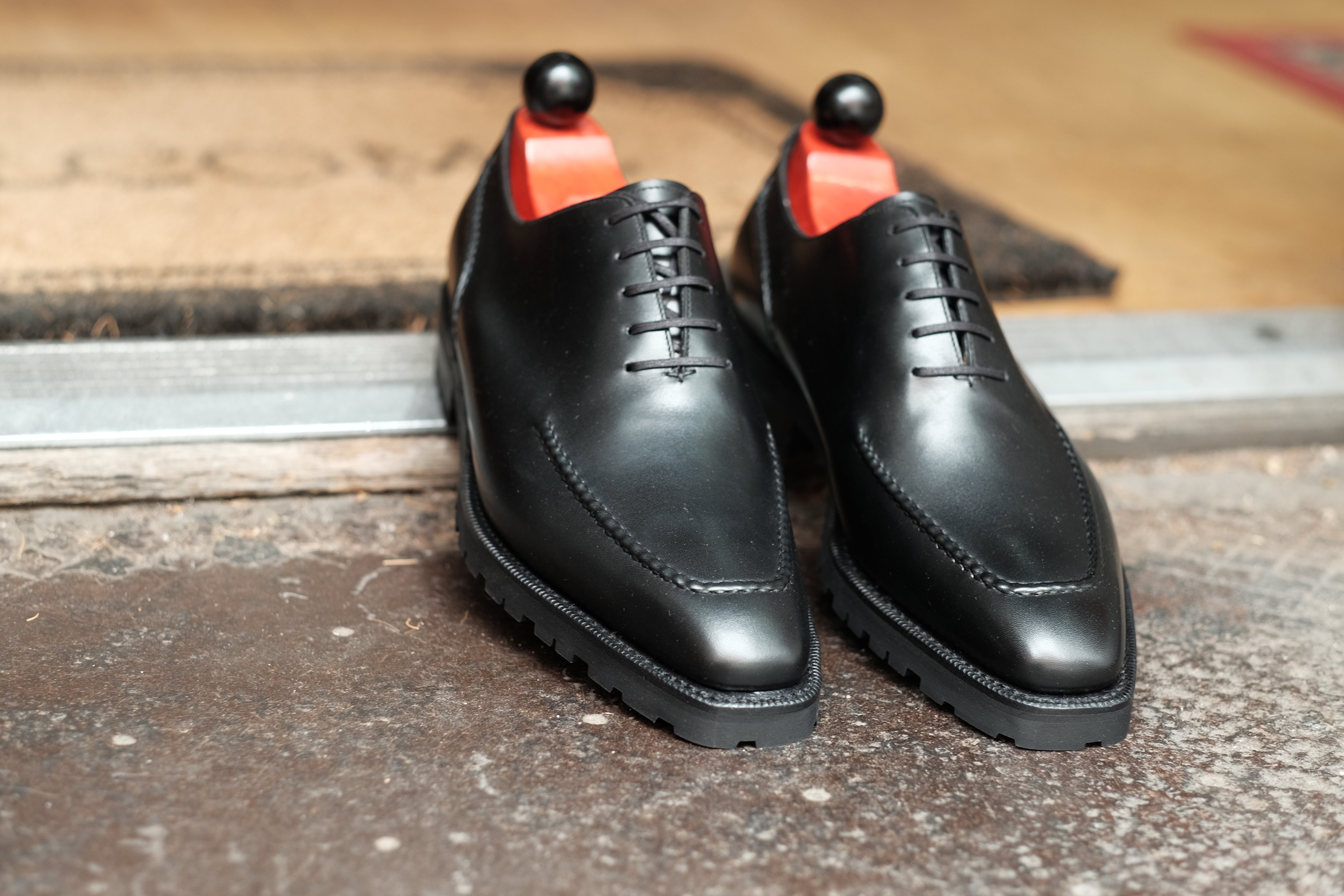 Whittier - Black Calf-Wholecut Oxfords-J.FitzPatrick Footwear