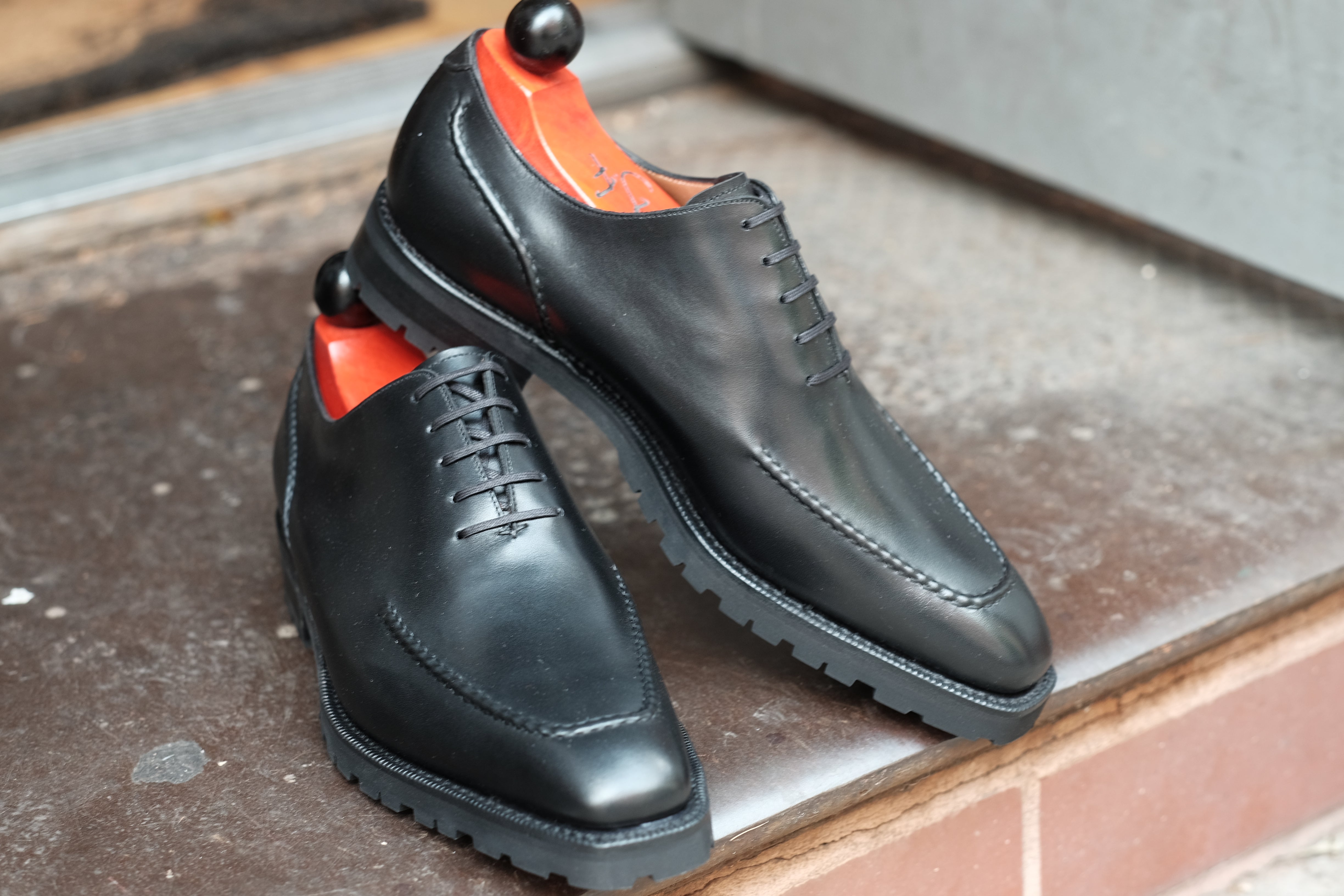 Whittier - Black Calf-Wholecut Oxfords-J.FitzPatrick Footwear