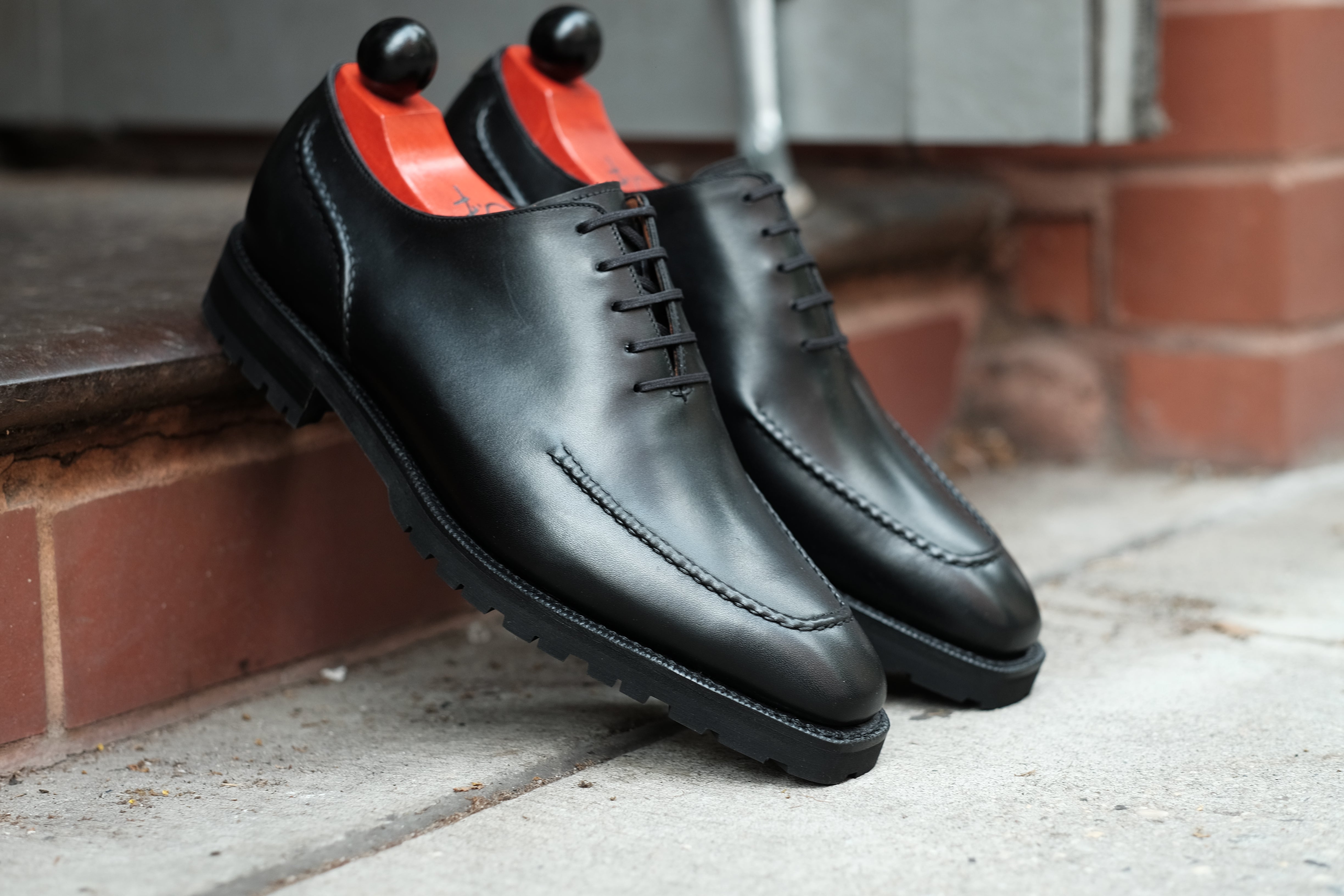 Whittier - Black Calf-Wholecut Oxfords-J.FitzPatrick Footwear
