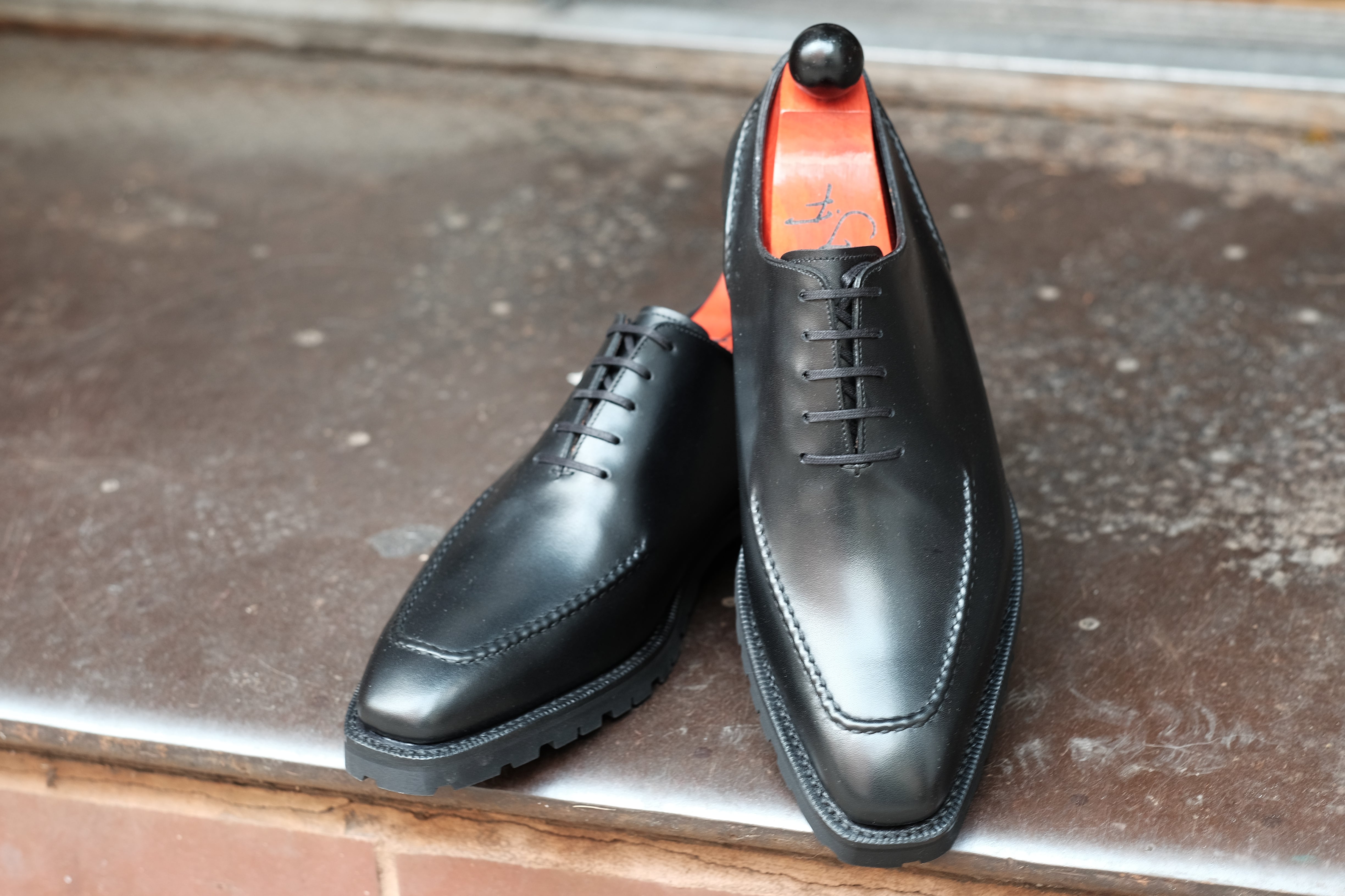 Whittier - Black Calf-Wholecut Oxfords-J.FitzPatrick Footwear