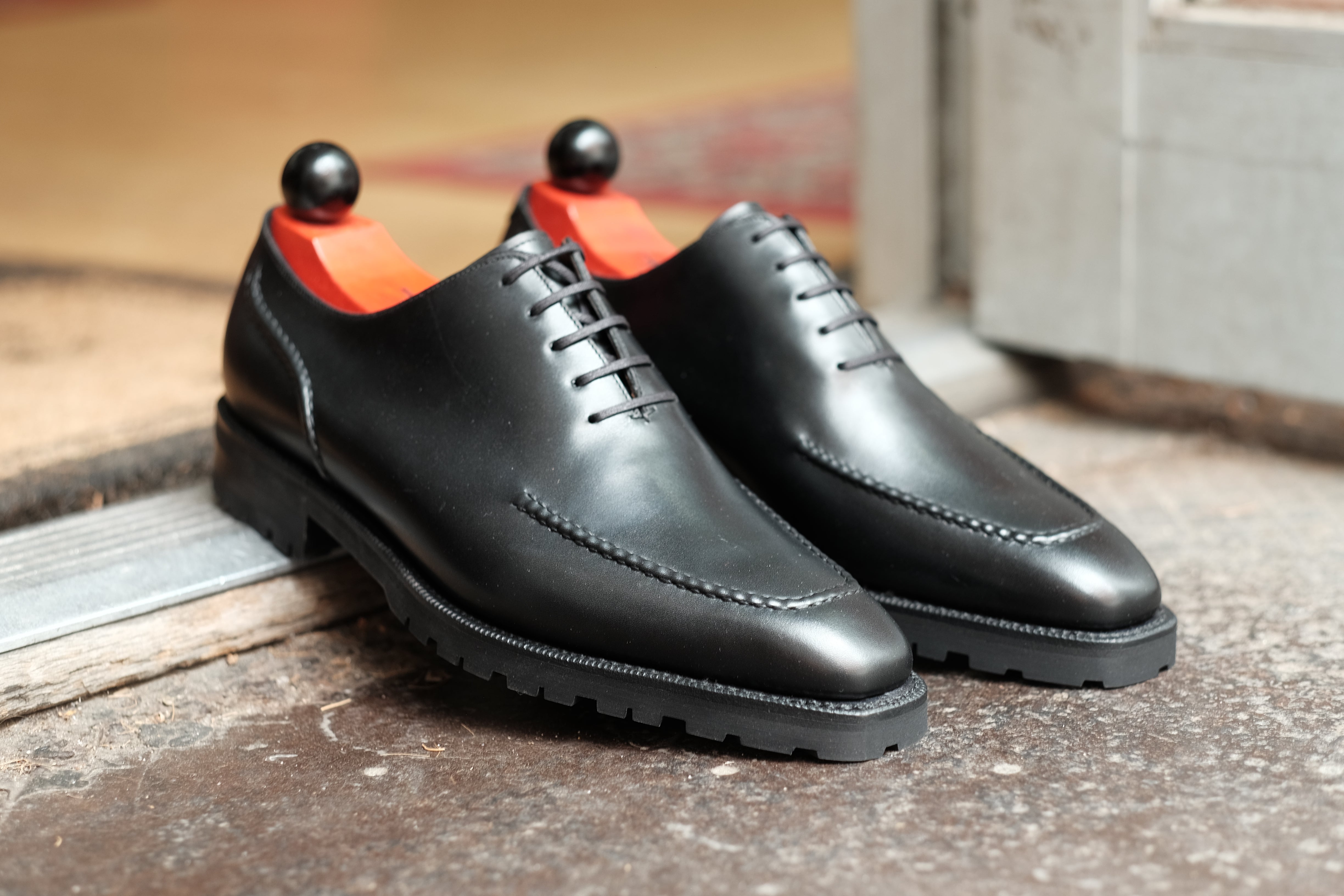 Whittier - Black Calf-Wholecut Oxfords-J.FitzPatrick Footwear