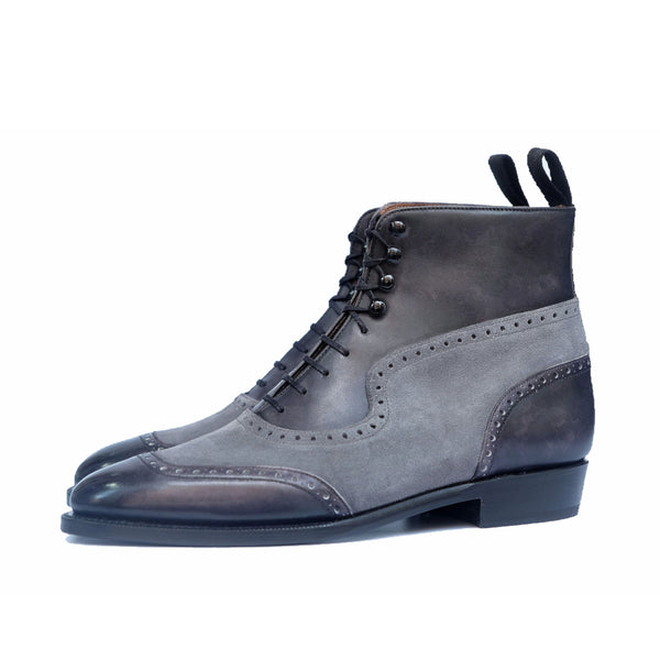 Pinehurst - Black Marble Patina / Light Grey Suede - Clearance