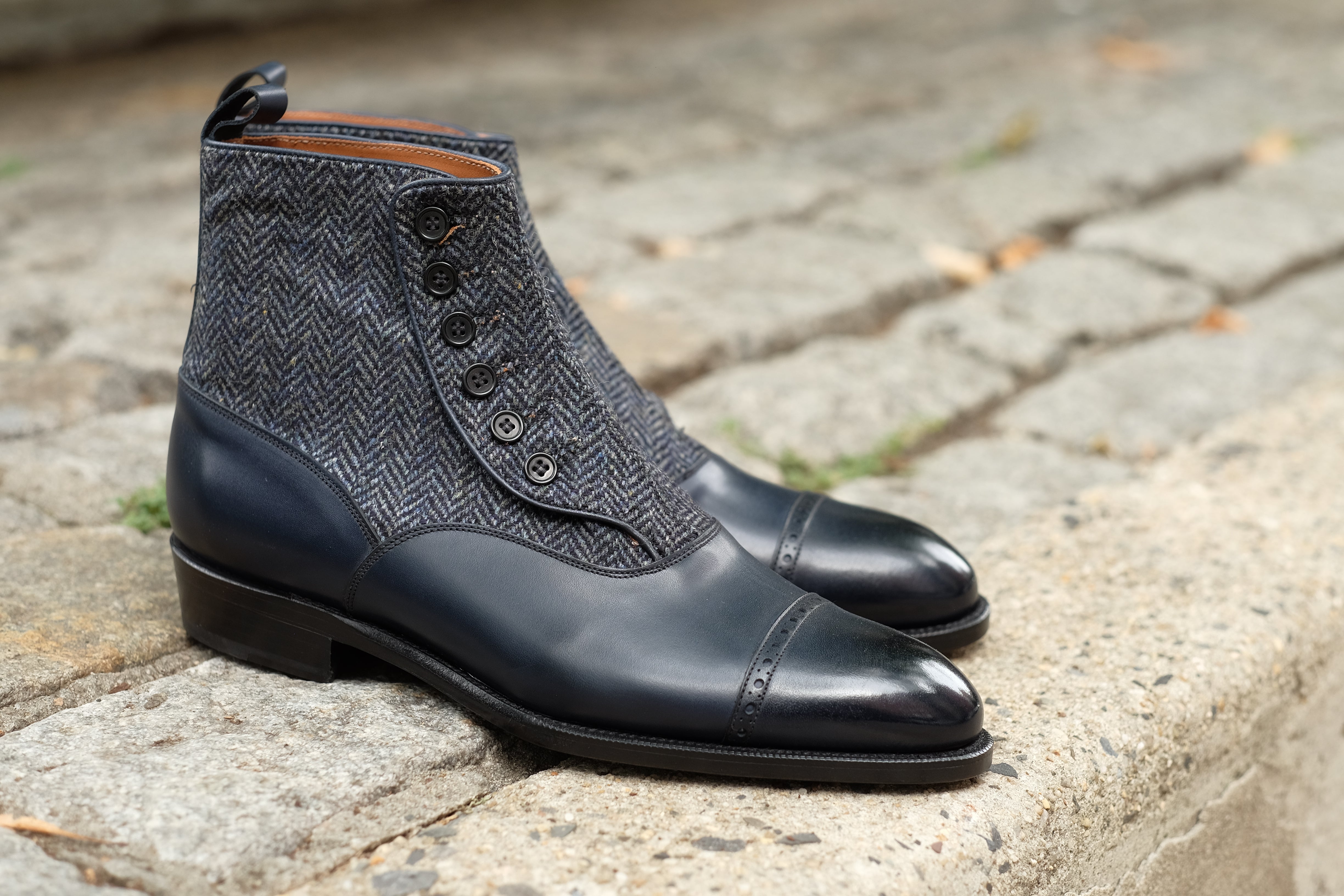 Carkeek II - Midnight Calf / Blue Tweed