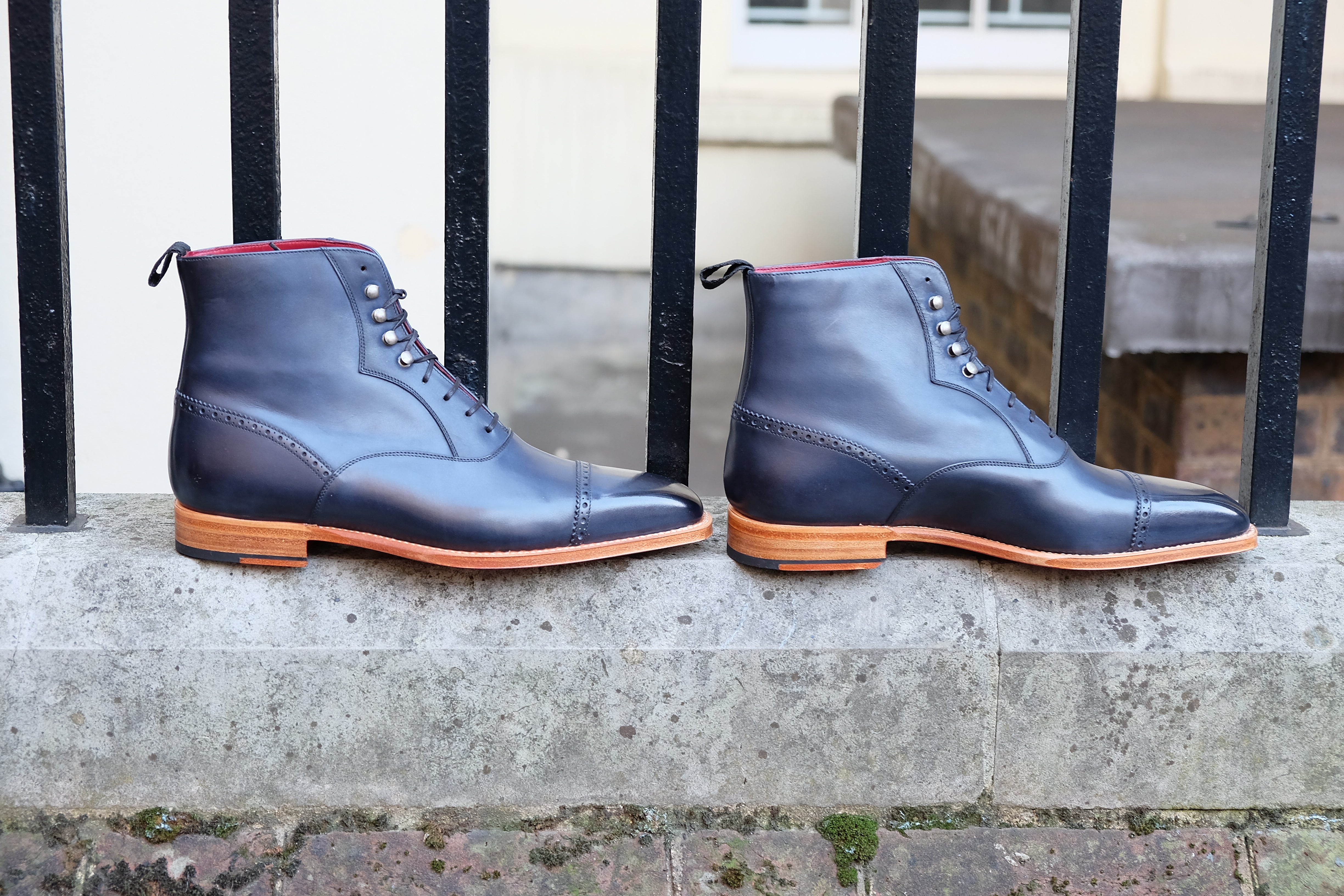 Jimmy - MTO - Navy Calf - MGF Last - Natural Single Leather Sole