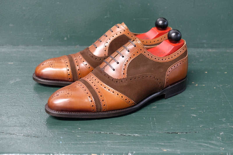 Phillips - MTO - Caramel Calf / Dark Brown Suede - NGT Last - Single Leather Sole