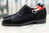 Fauntleroy - MTO - Black Suede - MGF Last - Double Leather Sole
