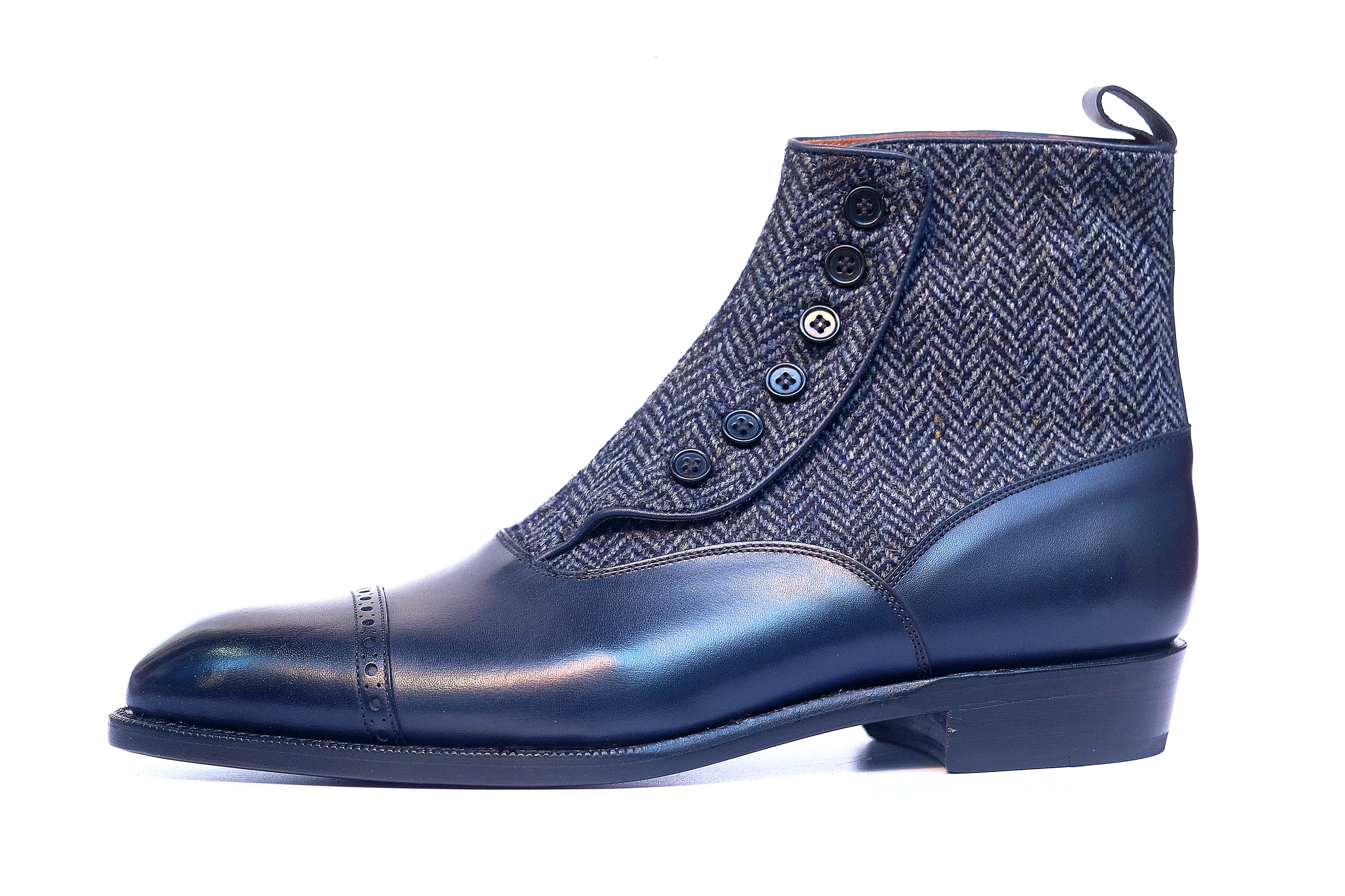 Carkeek II - Midnight Calf / Blue Tweed