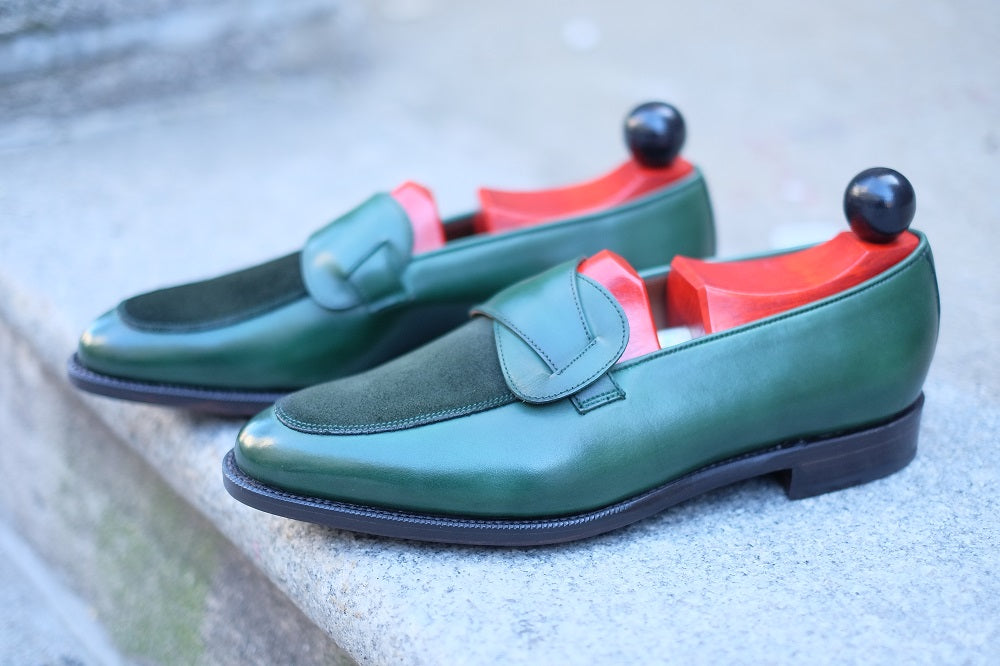 Meridian - MTO - Forest Green Calf / Forest Green Suede - TMG Last - Single Leather Sole