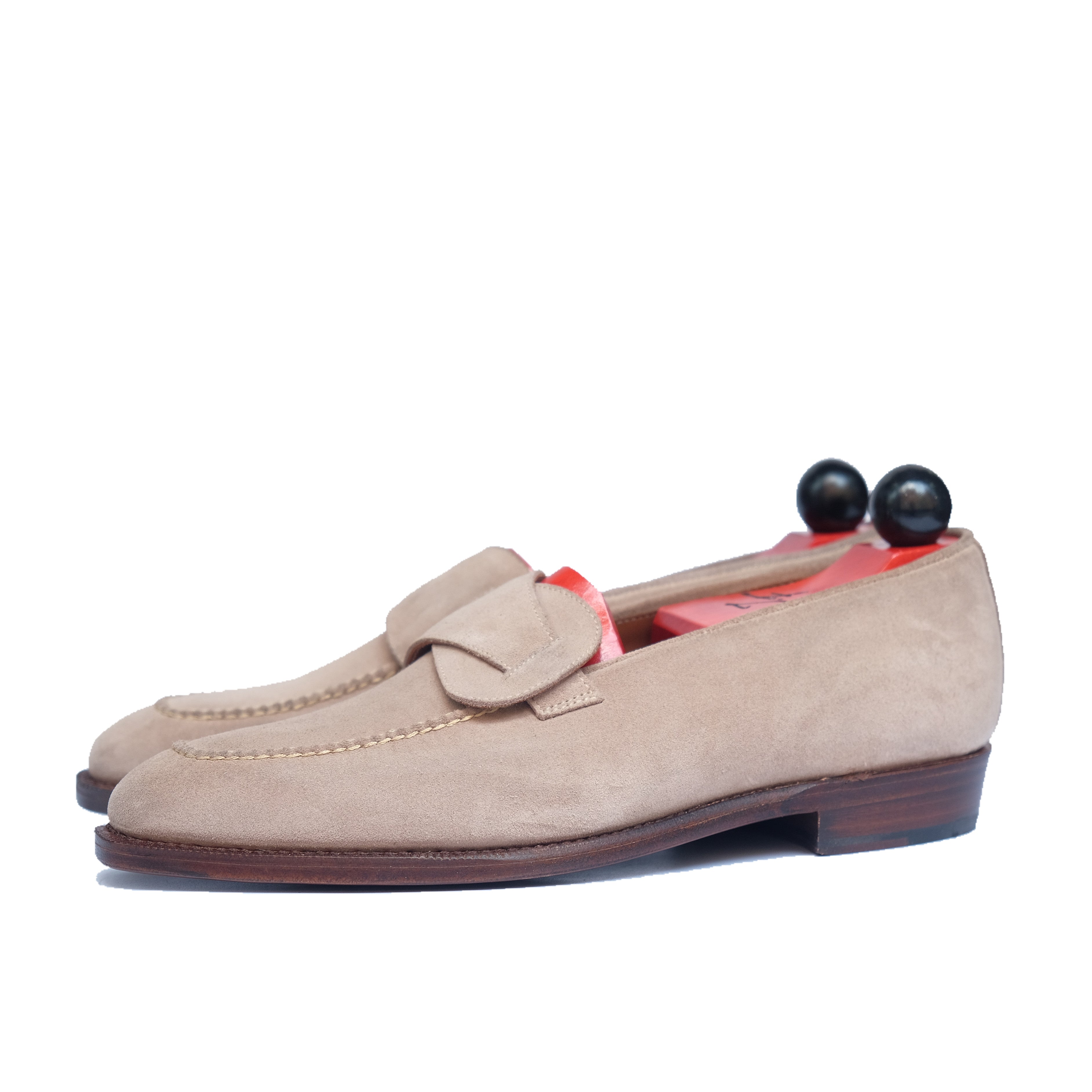 Hawthorne - Oatmeal Suede / Natural Stitching