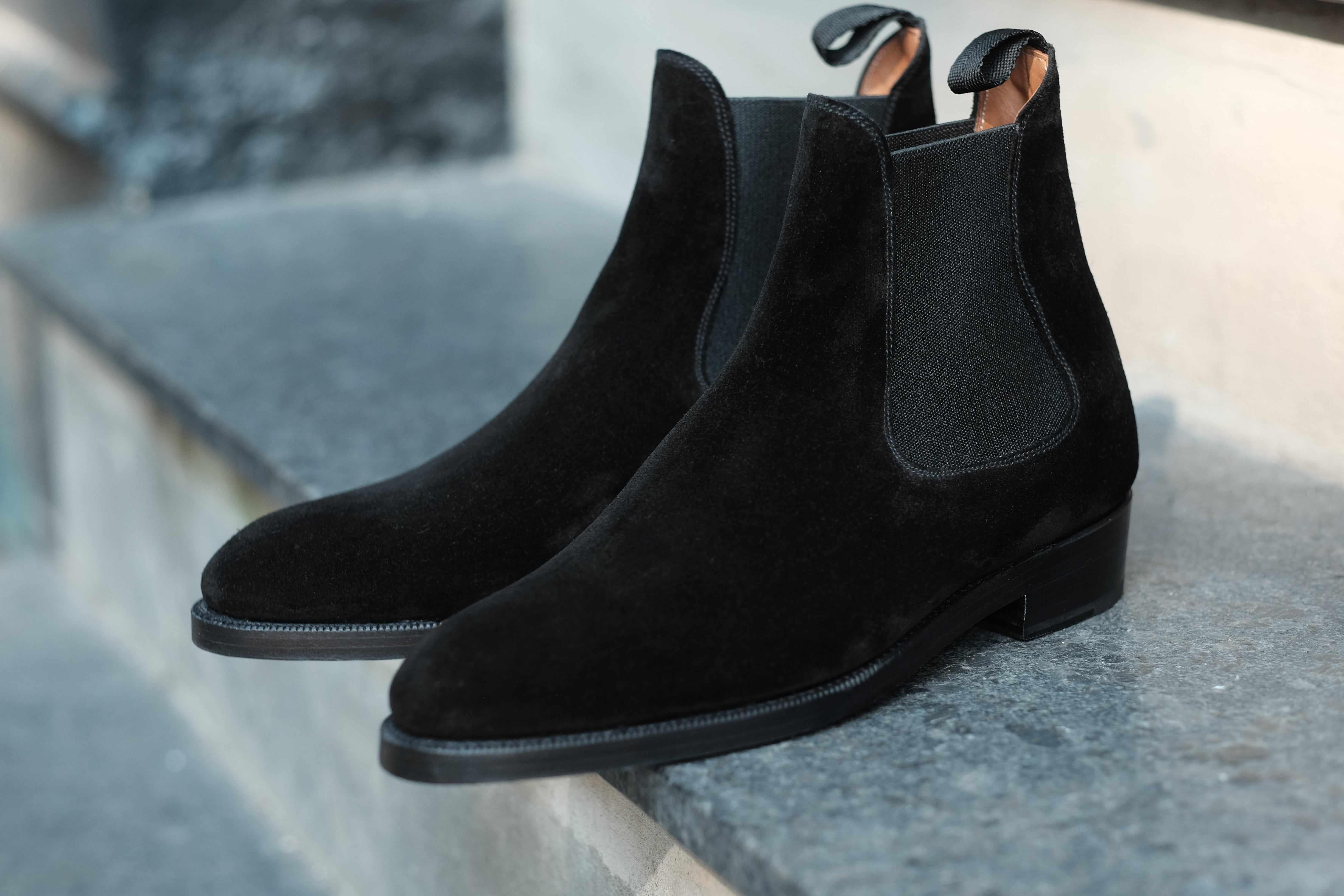 Alki - Black Suede-Chelsea Boots-J.FitzPatrick Footwear