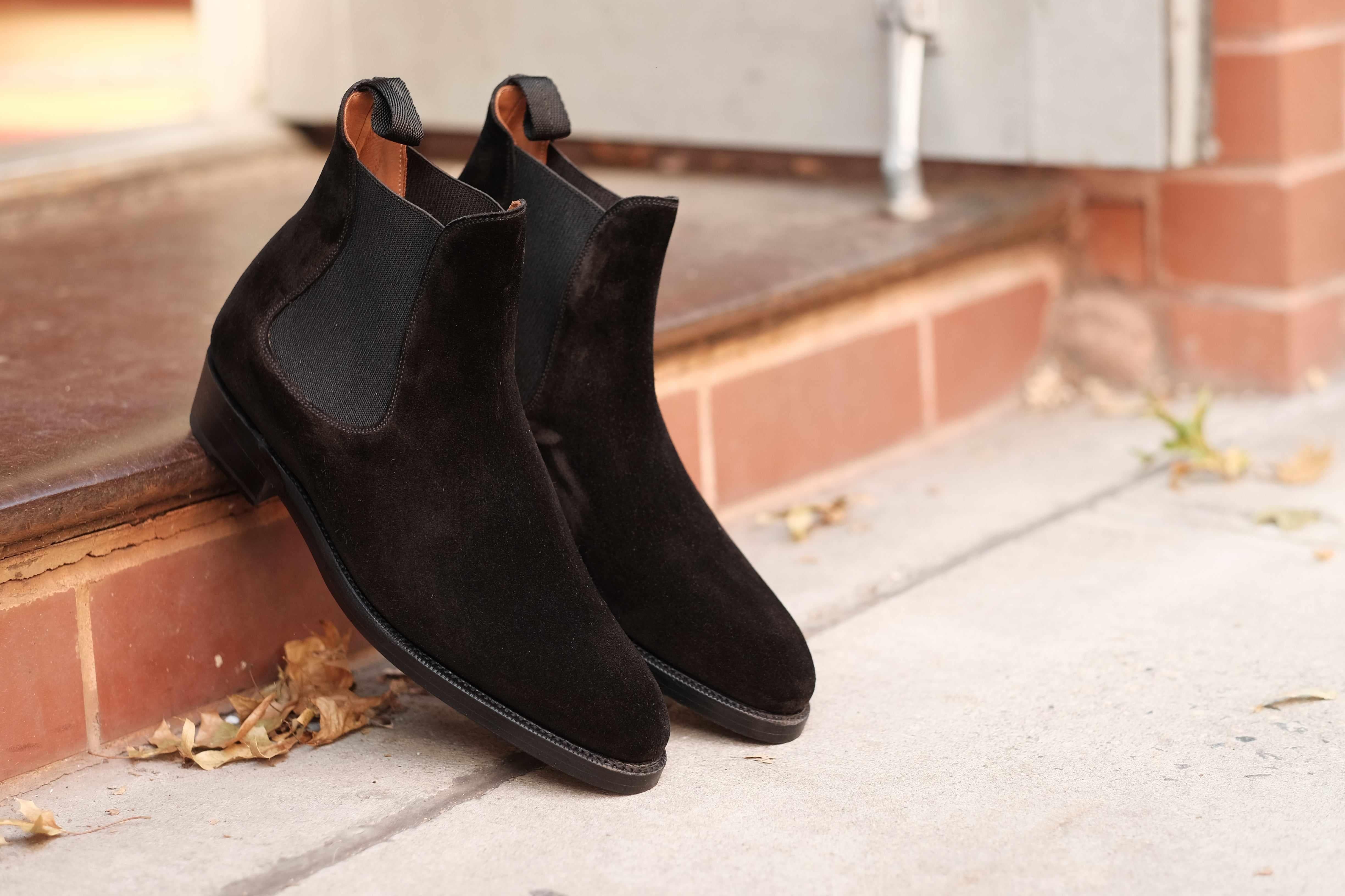 Alki - Black Suede-Chelsea Boots-J.FitzPatrick Footwear