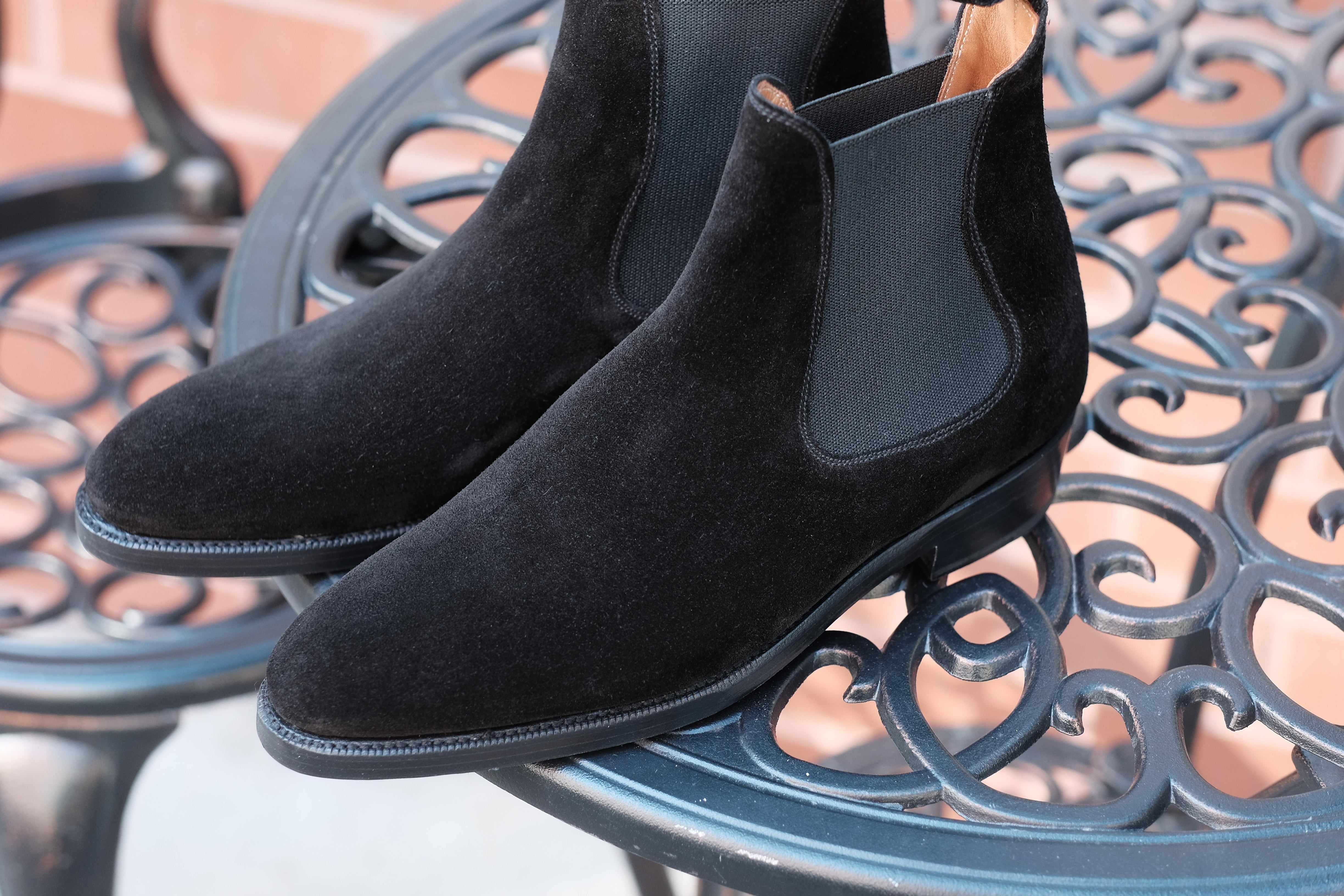Alki - Black Suede-Chelsea Boots-J.FitzPatrick Footwear