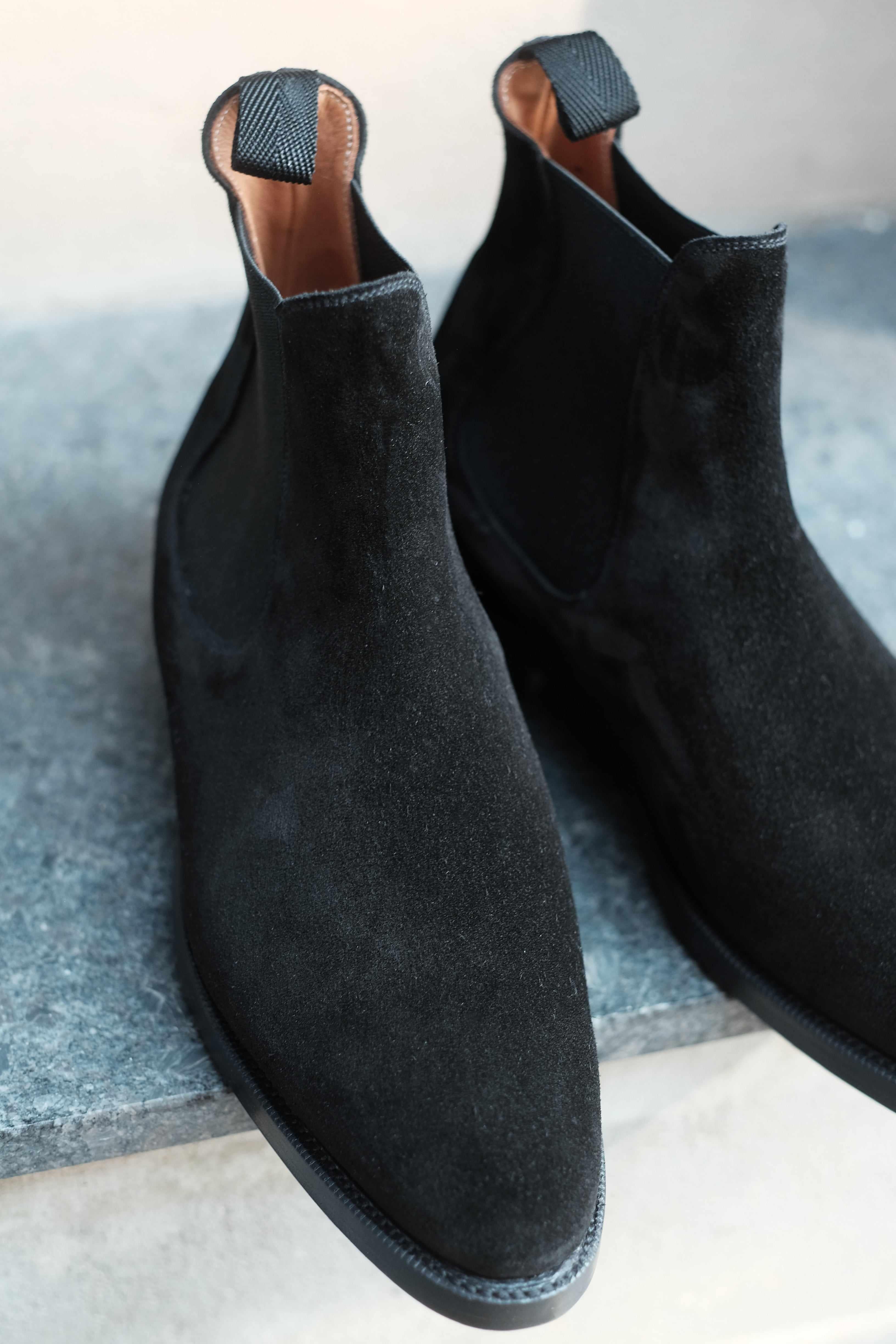 Alki - Black Suede-Chelsea Boots-J.FitzPatrick Footwear