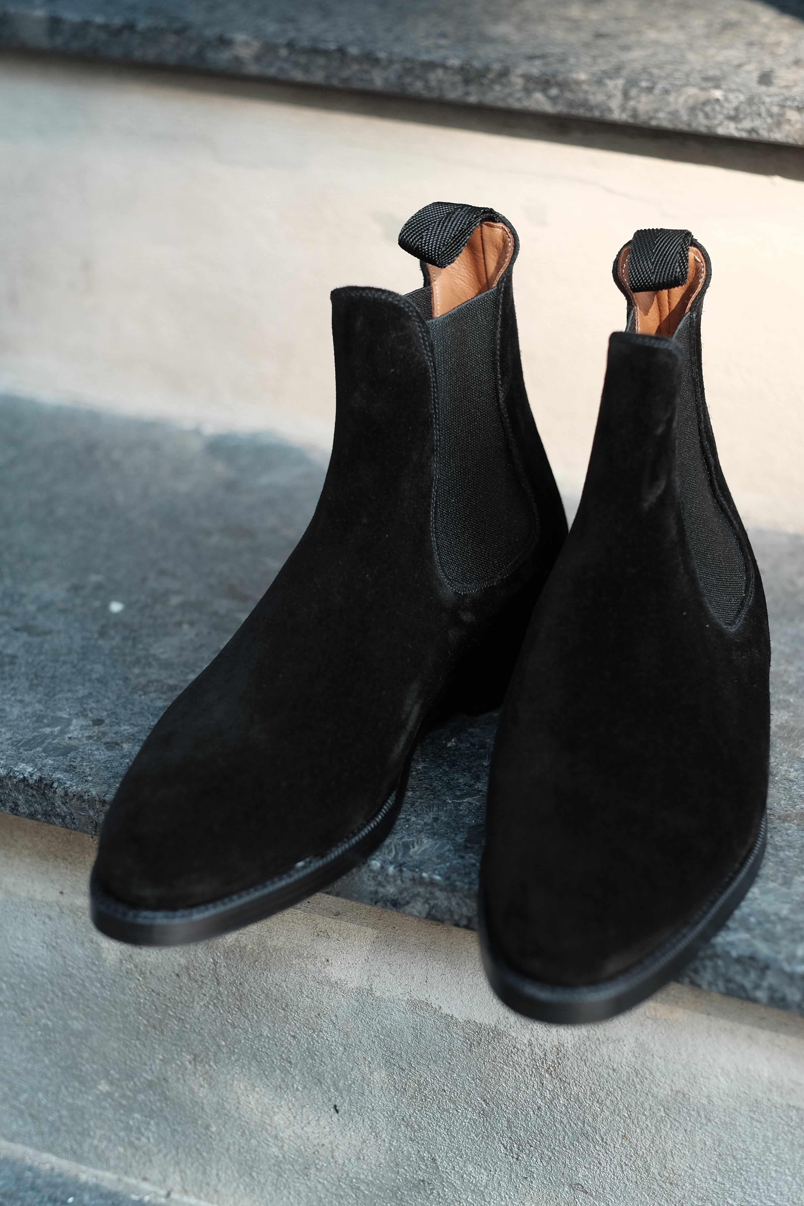 Alki - Black Suede-Chelsea Boots-J.FitzPatrick Footwear
