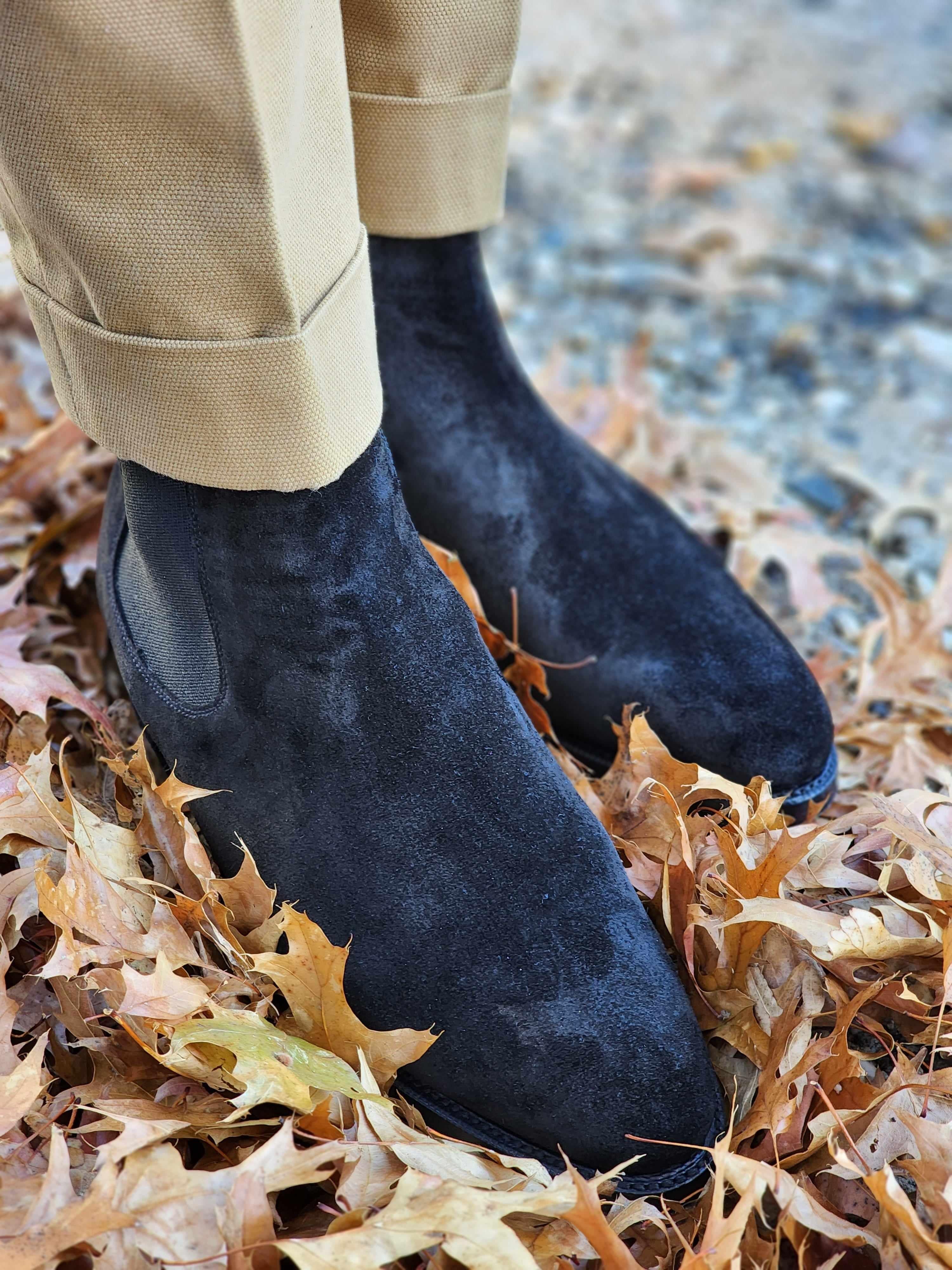 Alki - Black Suede-Chelsea Boots-J.FitzPatrick Footwear