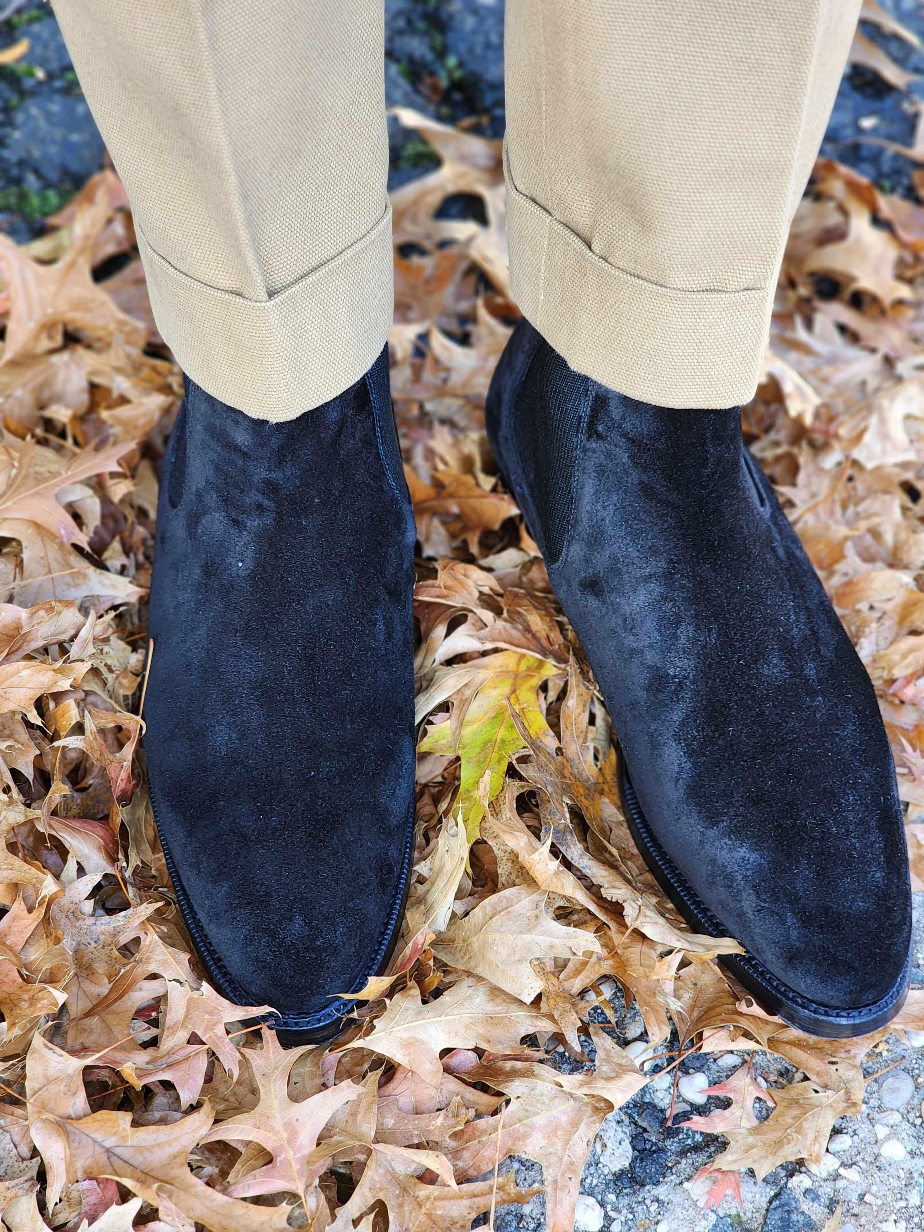 Alki - Black Suede-Chelsea Boots-J.FitzPatrick Footwear