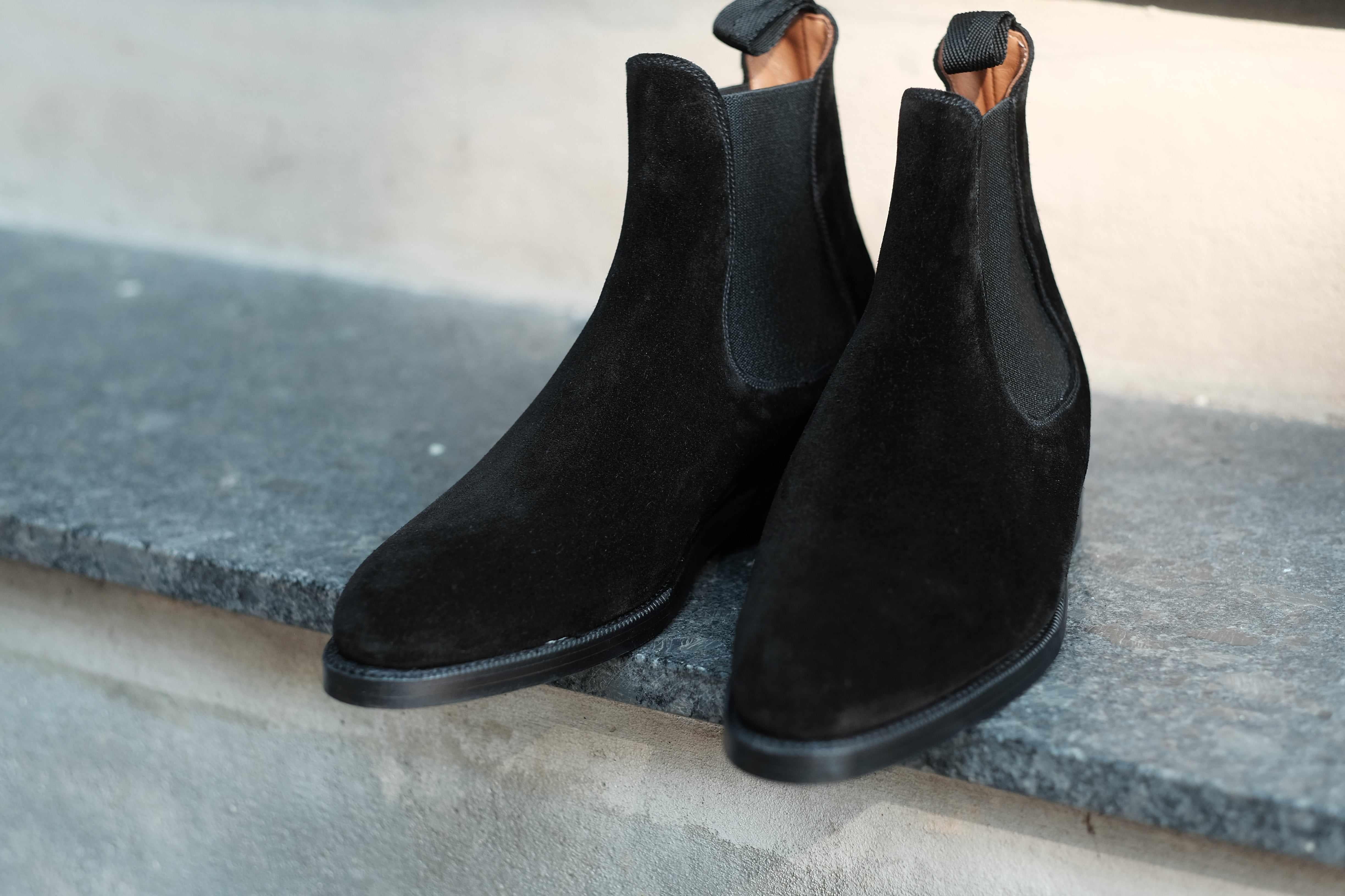 Alki - Black Suede-Chelsea Boots-J.FitzPatrick Footwear