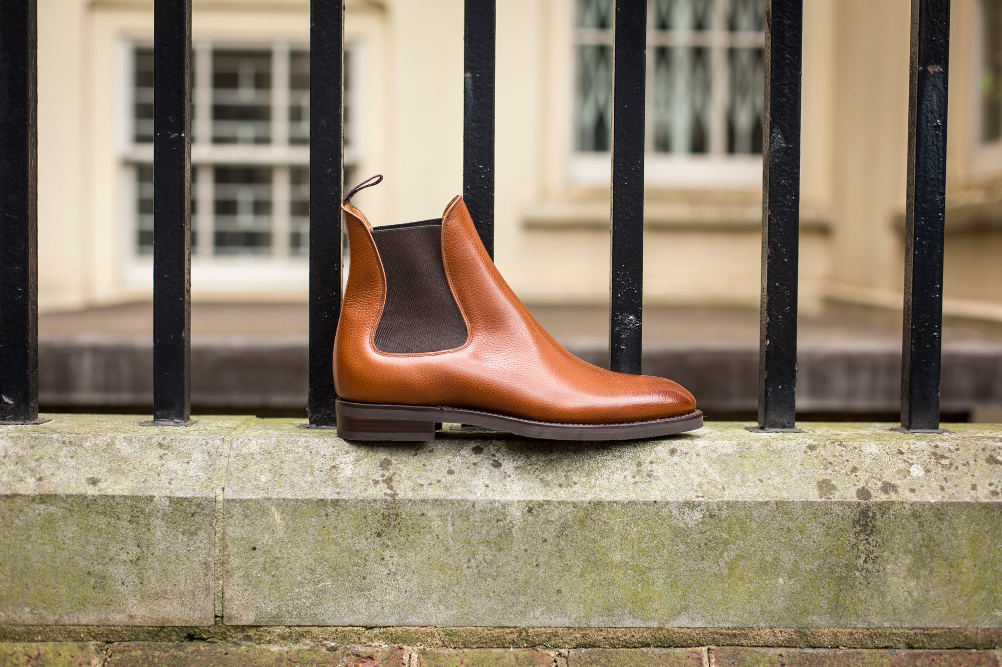 Alki - MTO - Tan Soft Grain - NGT Last - Double City Rubber Sole-Made To Order Chelsea Boots-J.FitzPatrick Footwear