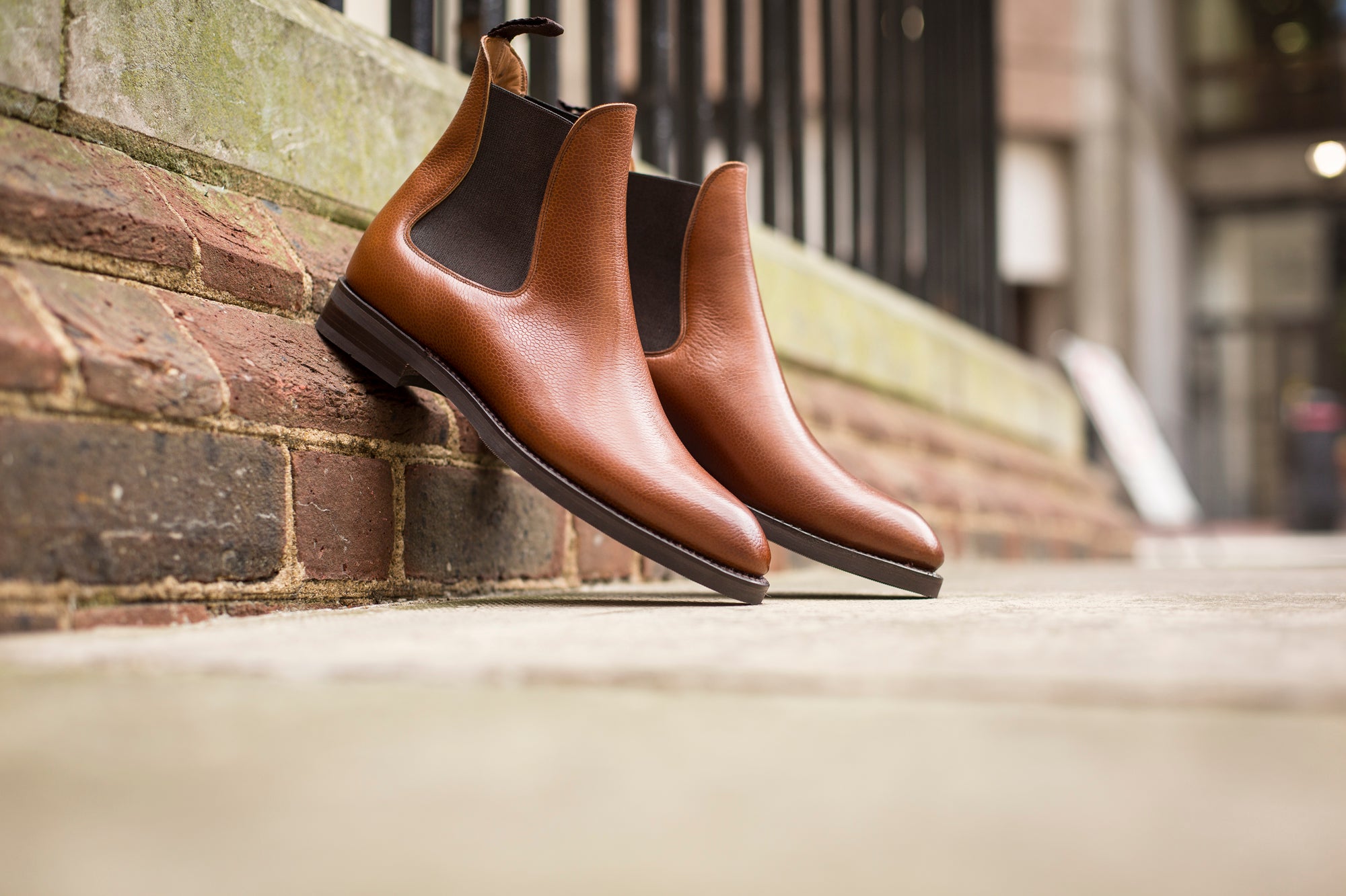 Alki - MTO - Tan Soft Grain - NGT Last - Double City Rubber Sole-Made To Order Chelsea Boots-J.FitzPatrick Footwear