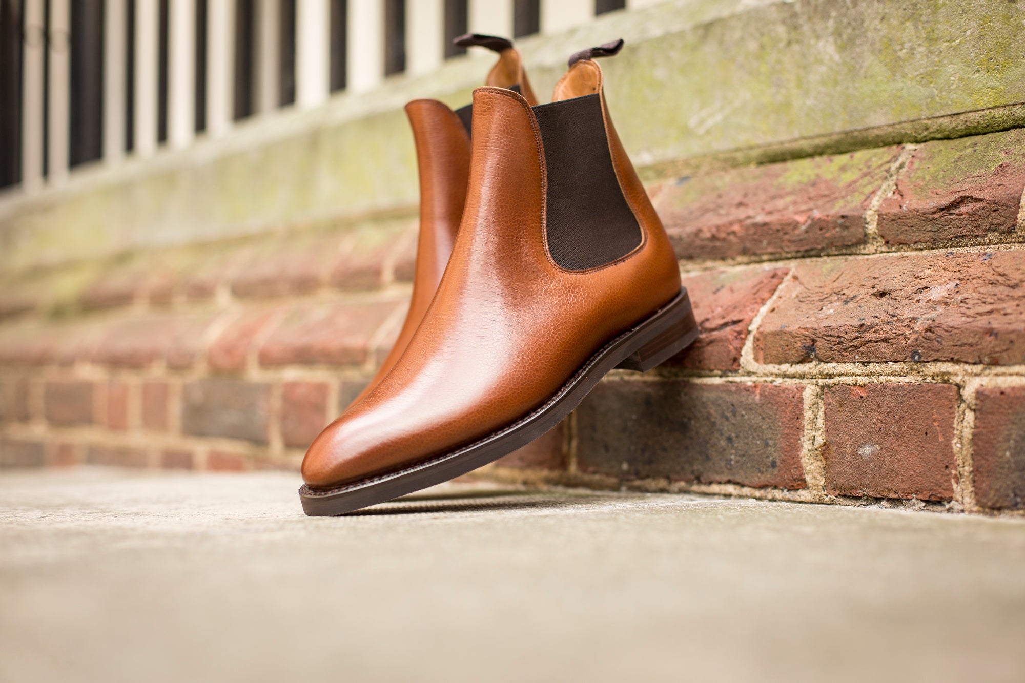 Alki - MTO - Tan Soft Grain - NGT Last - Double City Rubber Sole-Made To Order Chelsea Boots-J.FitzPatrick Footwear