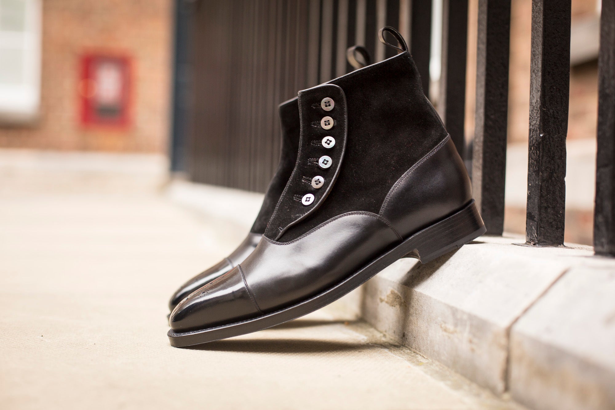 Bagley - MTO - Black Calf / Black Suede - LPB Last - Double Leather Sole-Made To Order-J.FitzPatrick Footwear