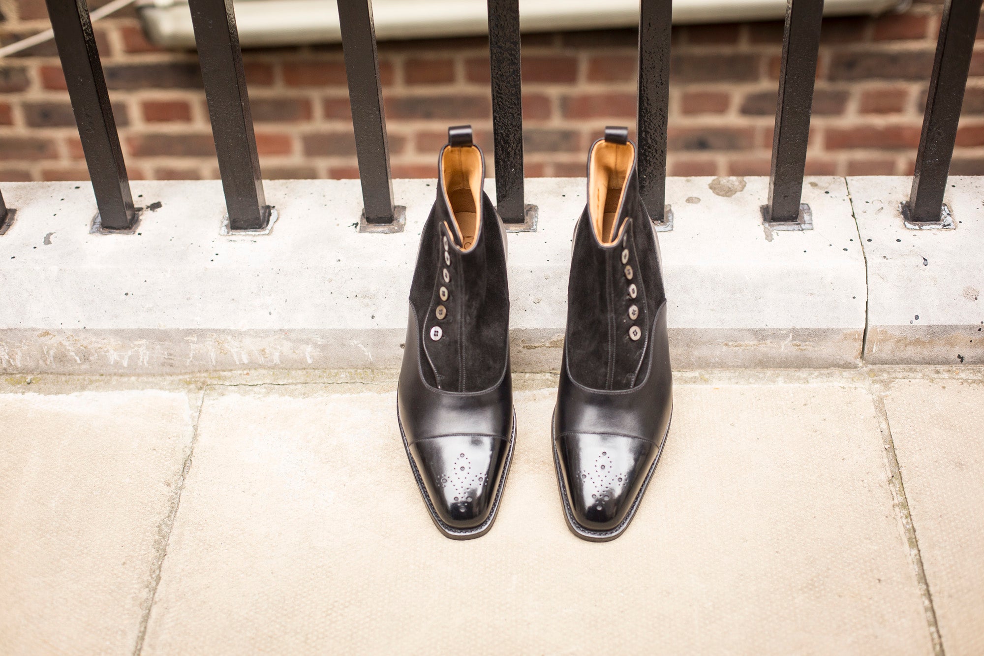 Bagley - MTO - Black Calf / Black Suede - LPB Last - Double Leather Sole-Made To Order-J.FitzPatrick Footwear