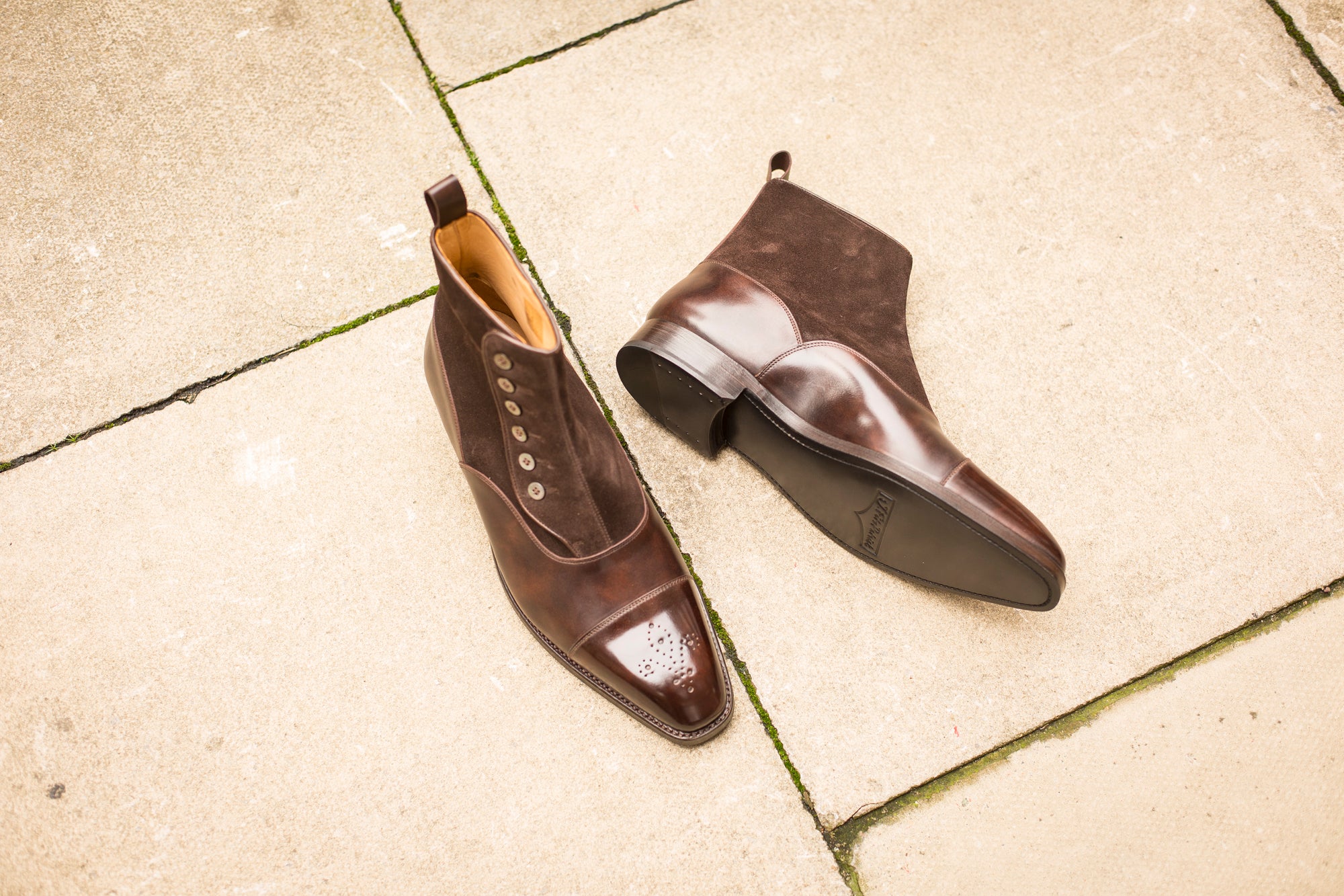 Bagley - MTO - Dark Brown Museum Calf / Dark Brown Suede - LPB Last - Double Leather Sole-Made To Order-J.FitzPatrick Footwear