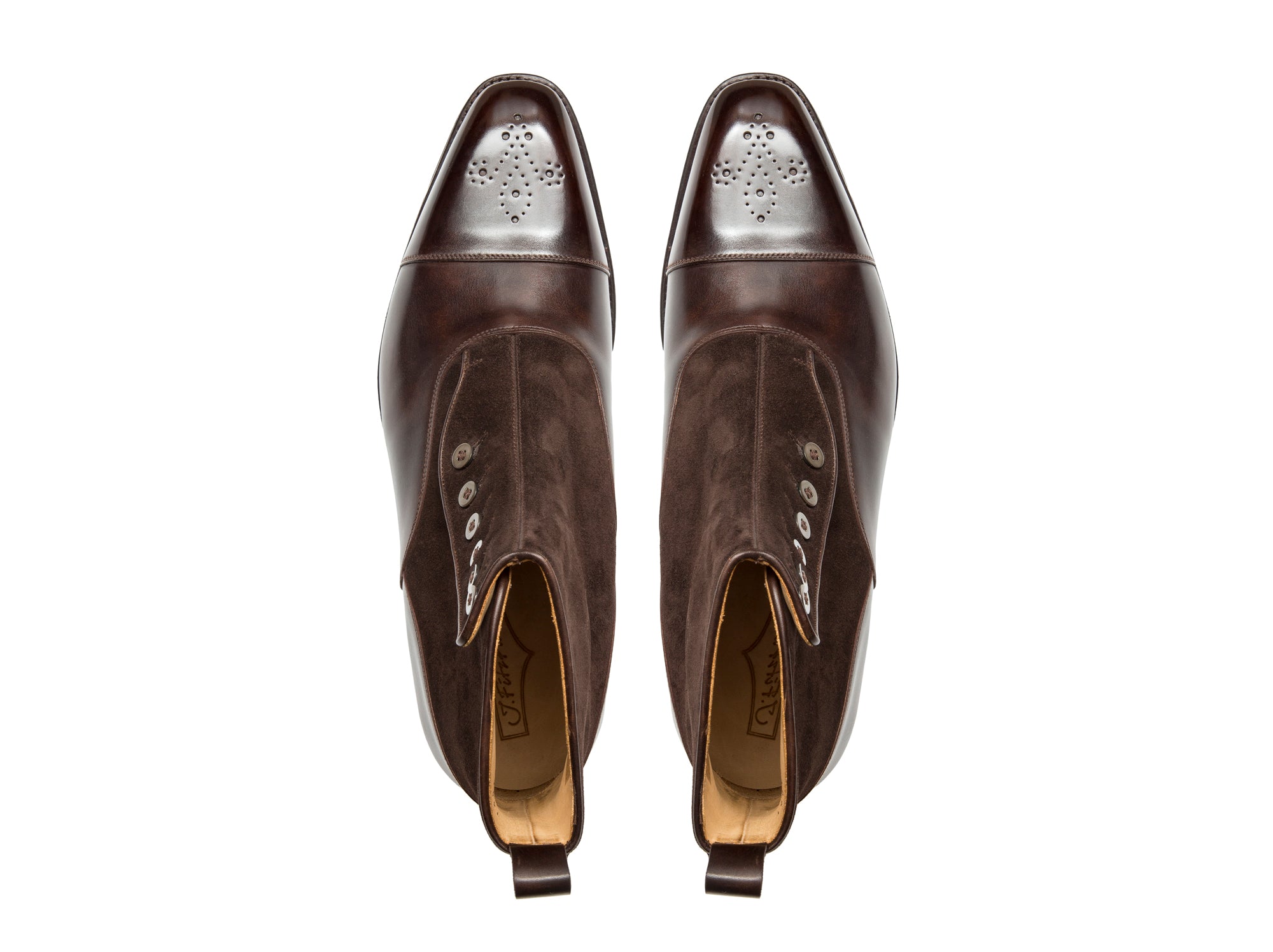 Bagley - MTO - Dark Brown Museum Calf / Dark Brown Suede - LPB Last - Double Leather Sole-Made To Order-J.FitzPatrick Footwear