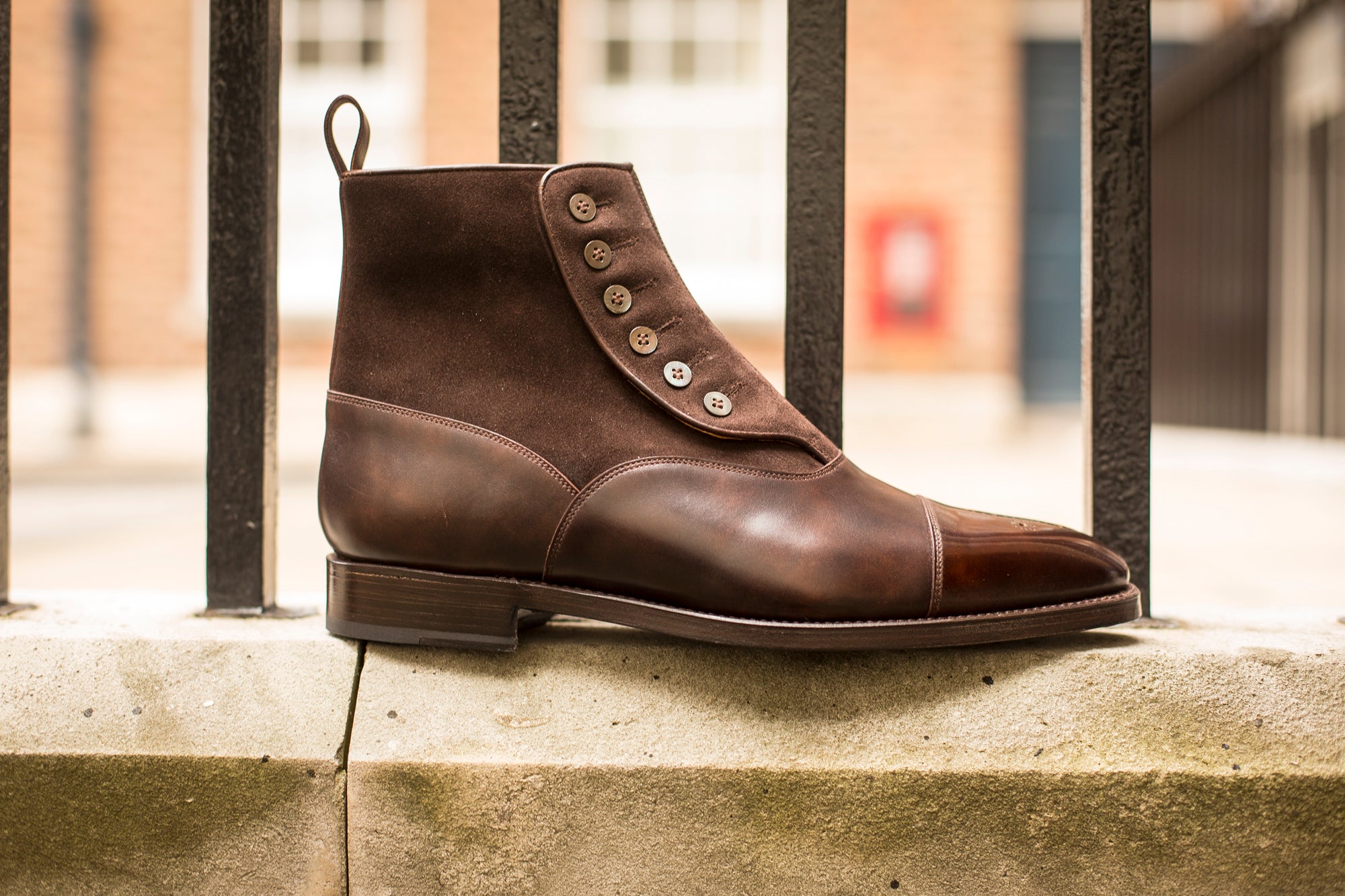 Bagley - MTO - Dark Brown Museum Calf / Dark Brown Suede - LPB Last - Double Leather Sole-Made To Order-J.FitzPatrick Footwear