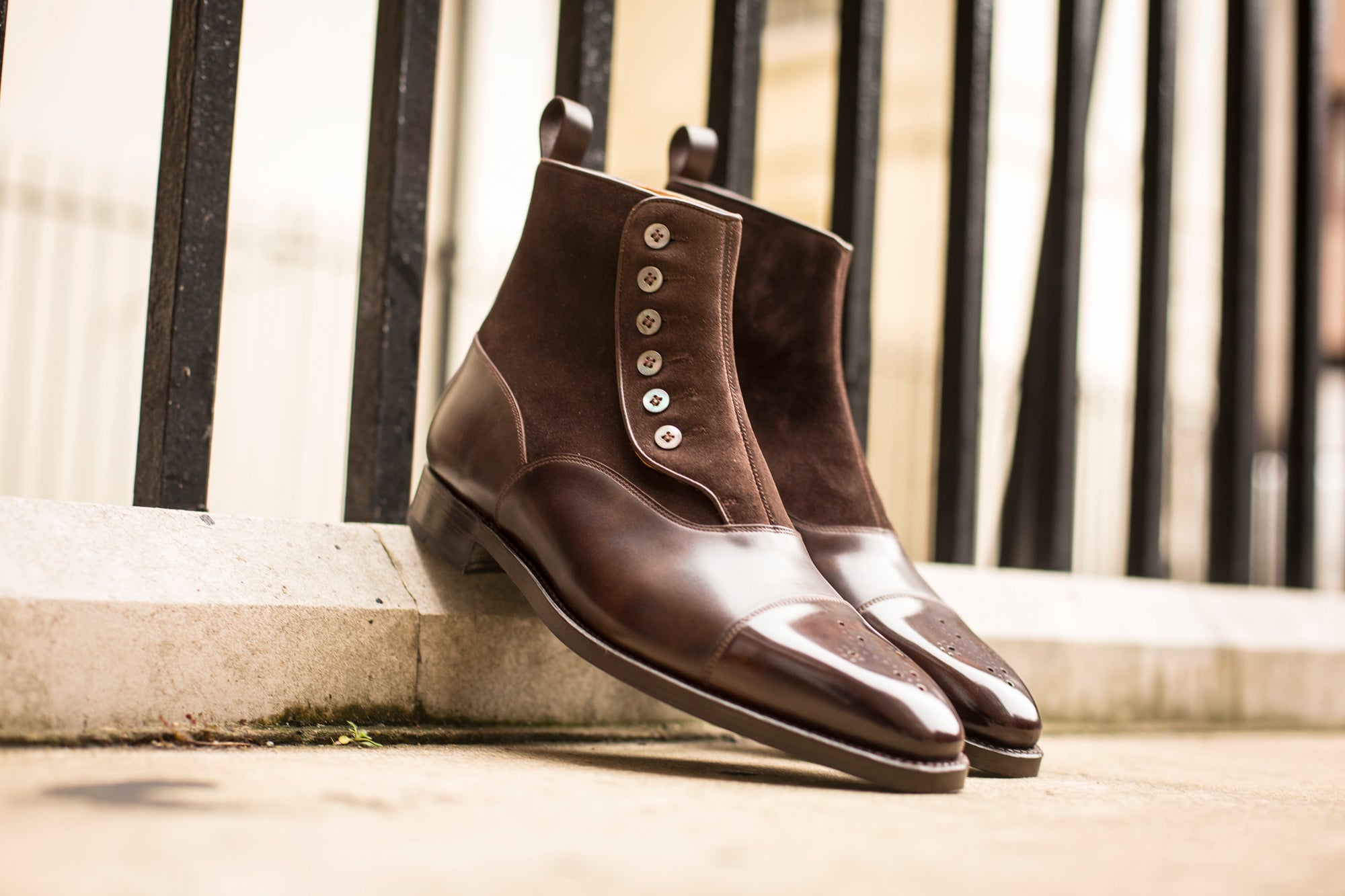 Bagley - MTO - Dark Brown Museum Calf / Dark Brown Suede - LPB Last - Double Leather Sole-Made To Order-J.FitzPatrick Footwear
