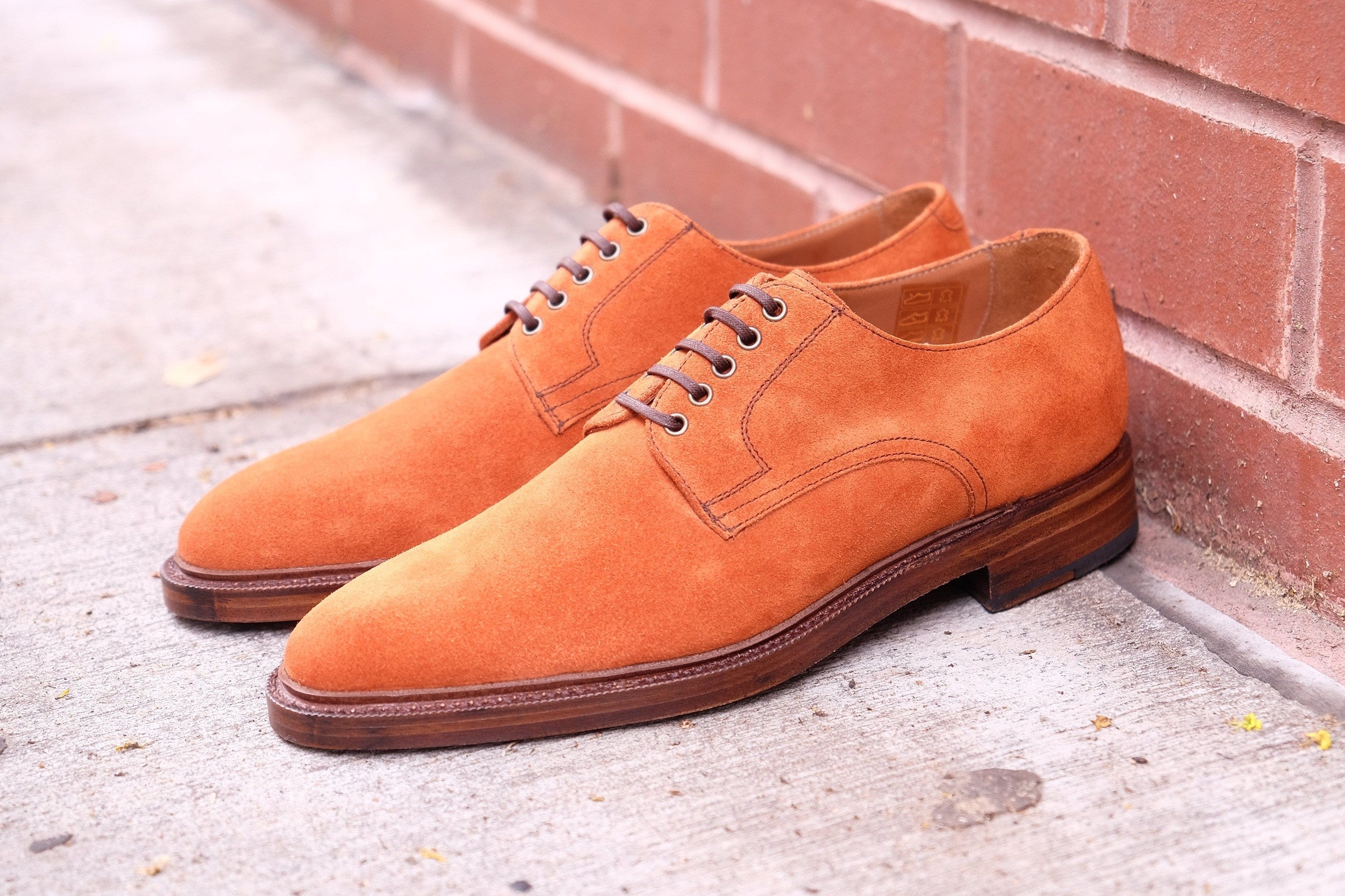 Baldwin - MTO - Cedar Suede - TMG Last-Made To Order Derbies Derby-J.FitzPatrick Footwear