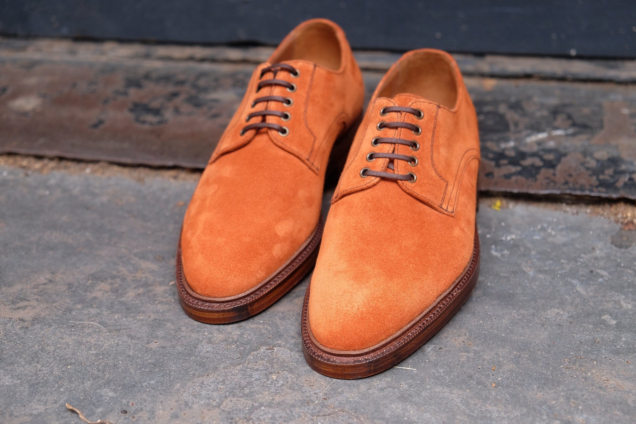 Baldwin - MTO - Cedar Suede - TMG Last-Made To Order Derbies Derby-J.FitzPatrick Footwear