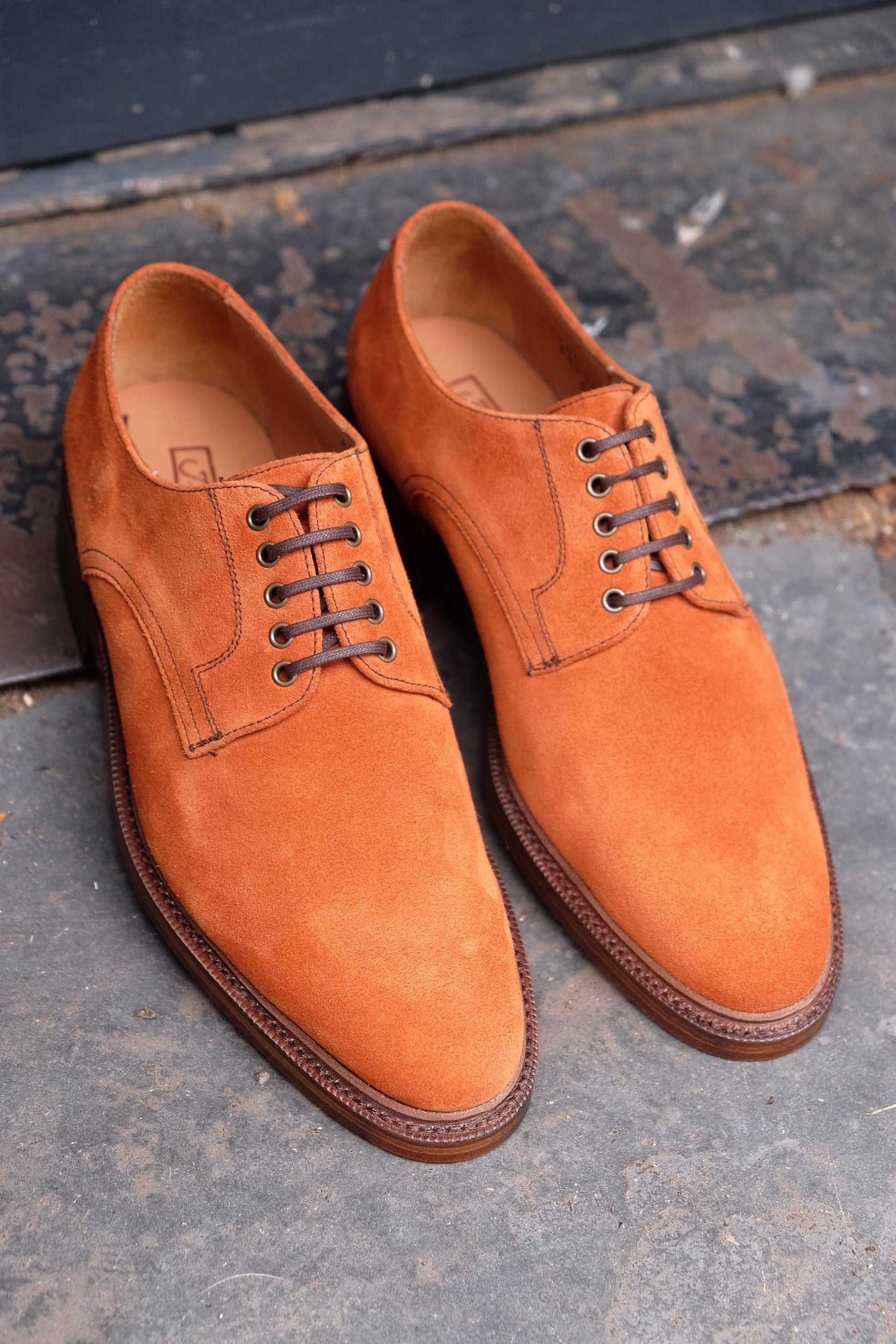 Baldwin - MTO - Cedar Suede - TMG Last-Made To Order Derbies Derby-J.FitzPatrick Footwear