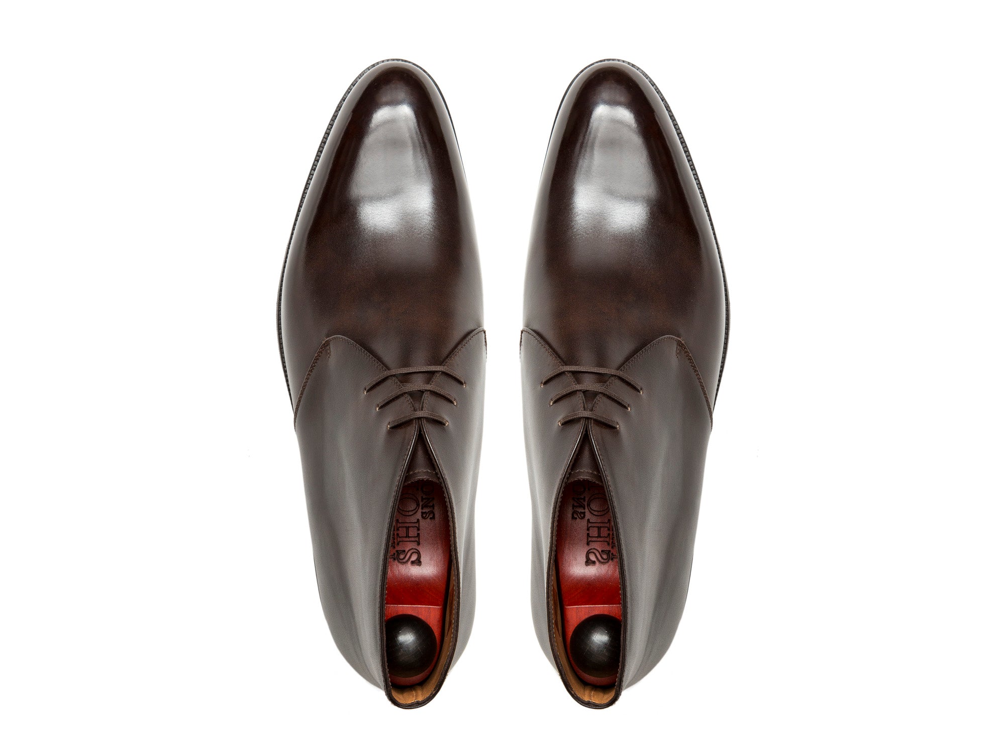 Ballard - MTO - Dark Brown Museum Calf - NGT Last - City Rubber Sole-Made To Order Chukka Boots-J.FitzPatrick Footwear