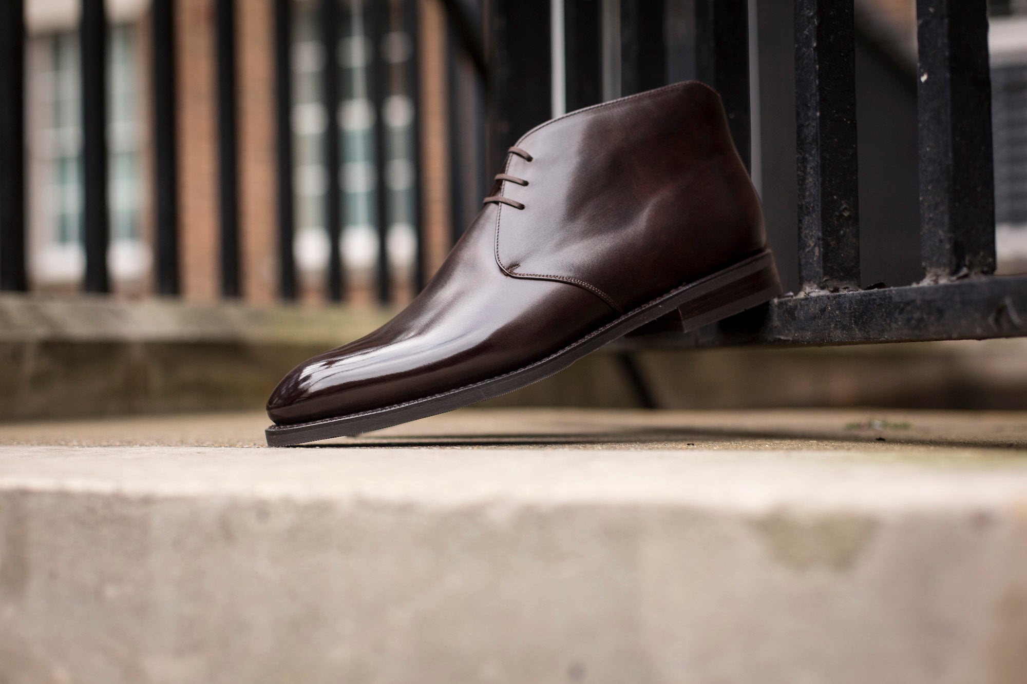 Ballard - MTO - Dark Brown Museum Calf - NGT Last - City Rubber Sole-Made To Order Chukka Boots-J.FitzPatrick Footwear